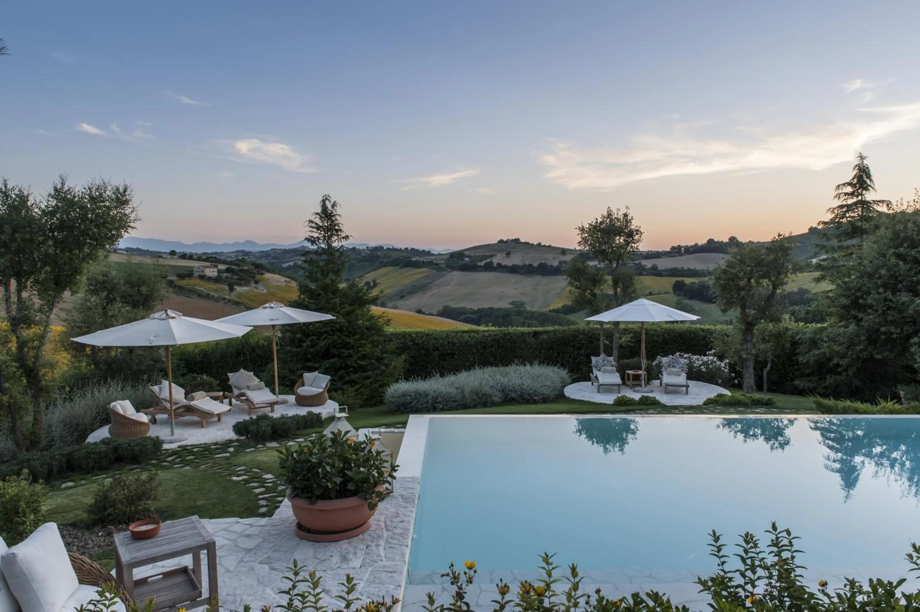 Pool view in Monterosato Country House