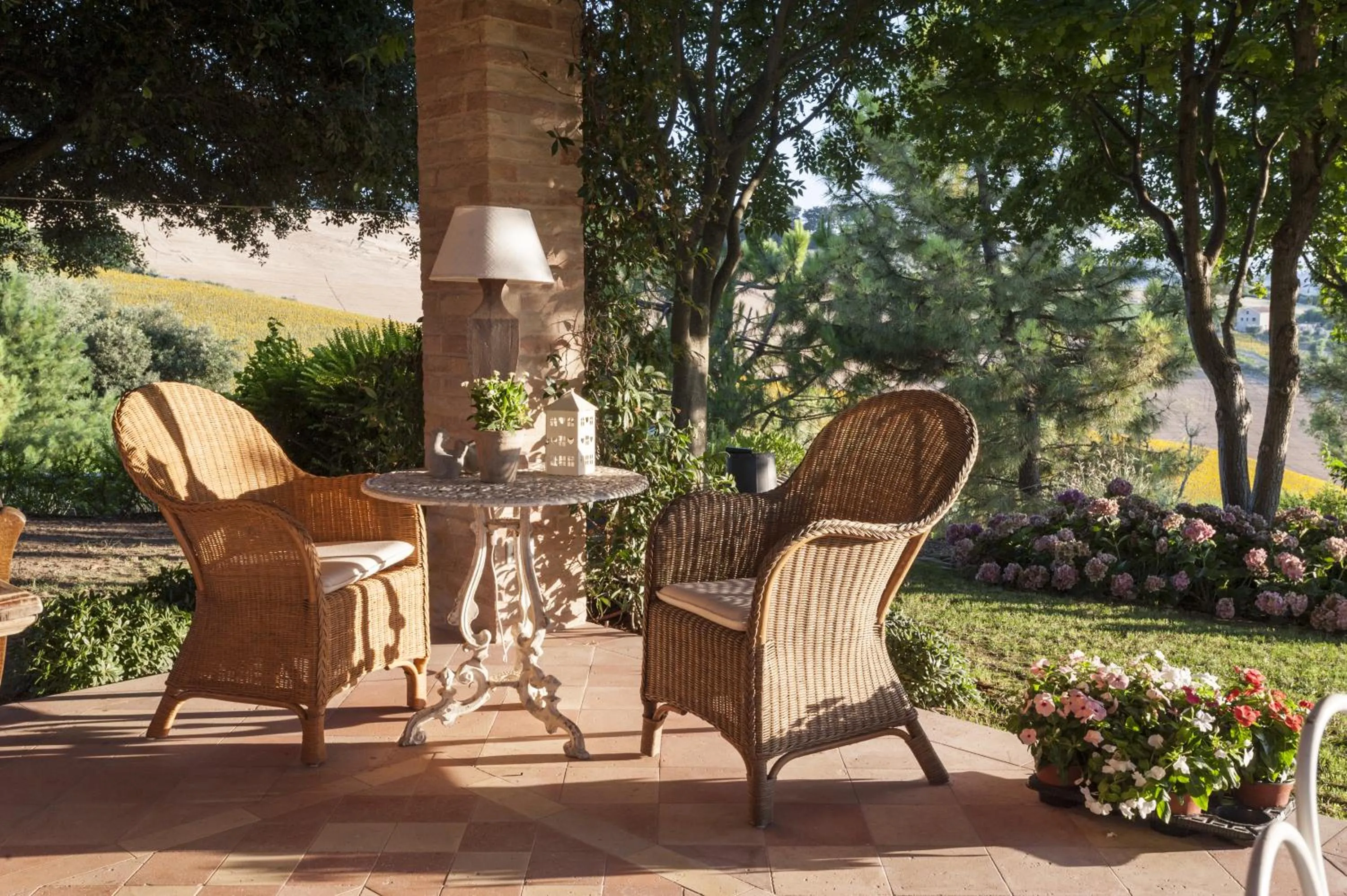 Seating area in Monterosato Country House