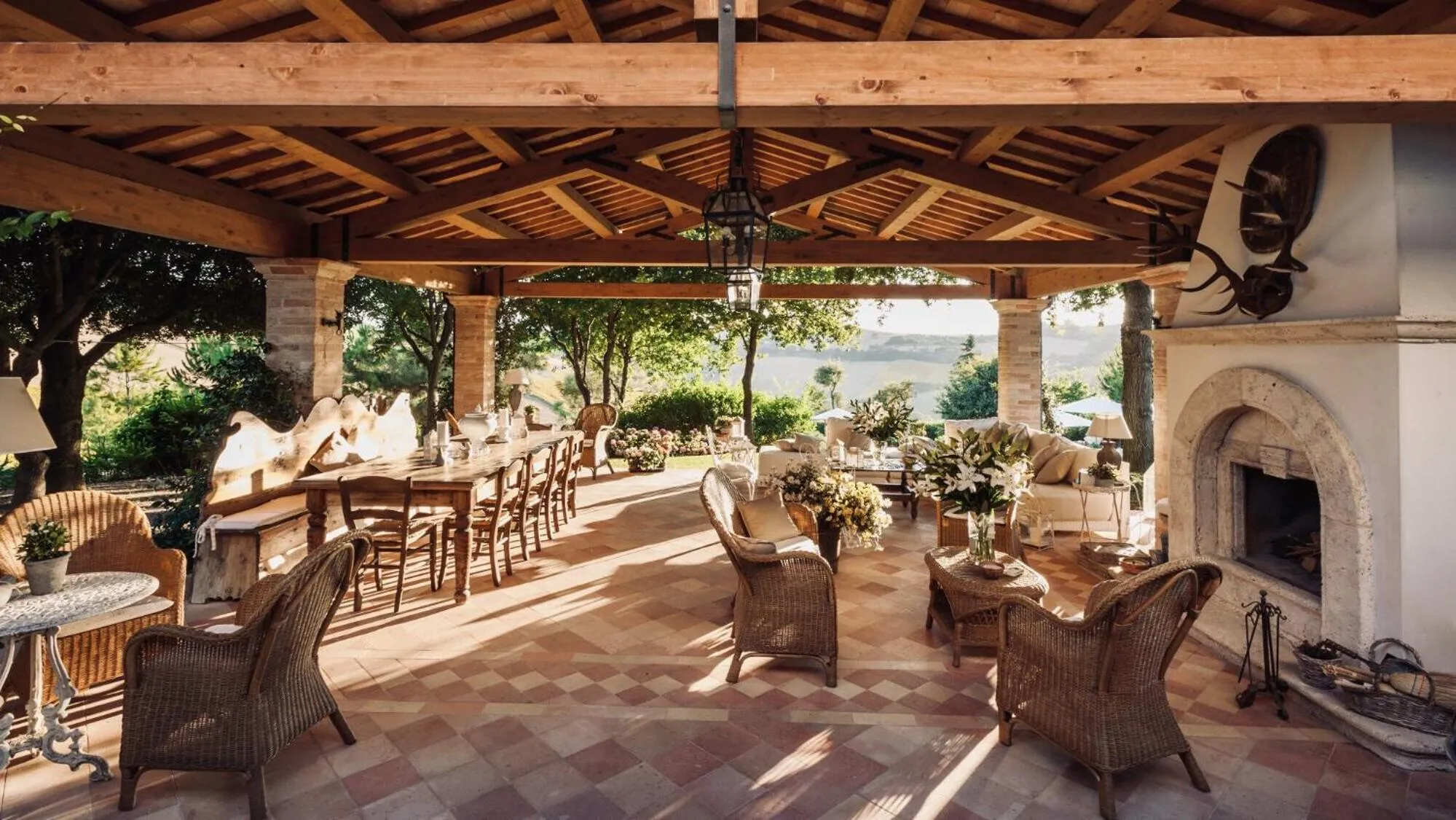 Patio in Monterosato Country House