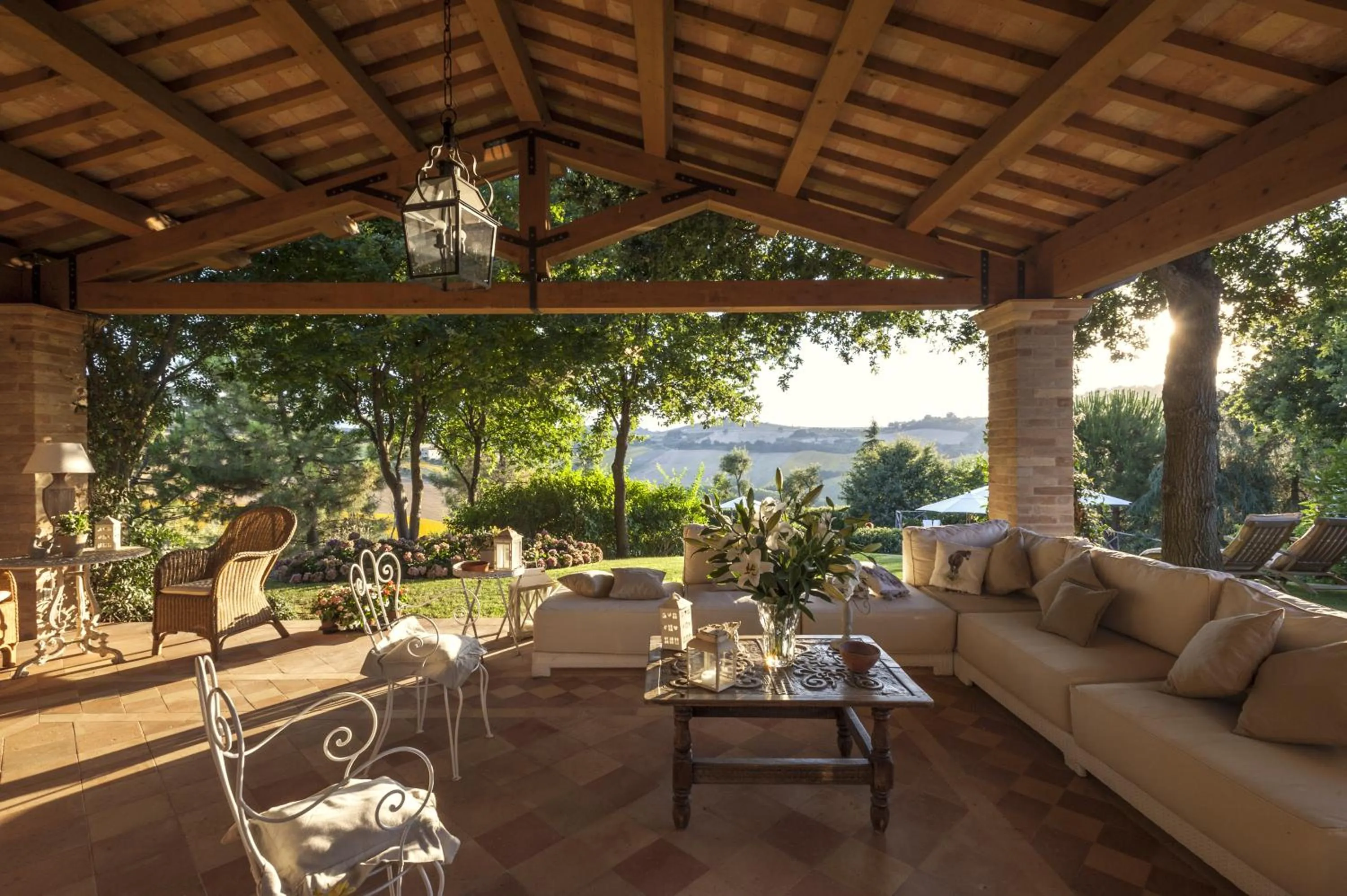 Patio in Monterosato Country House