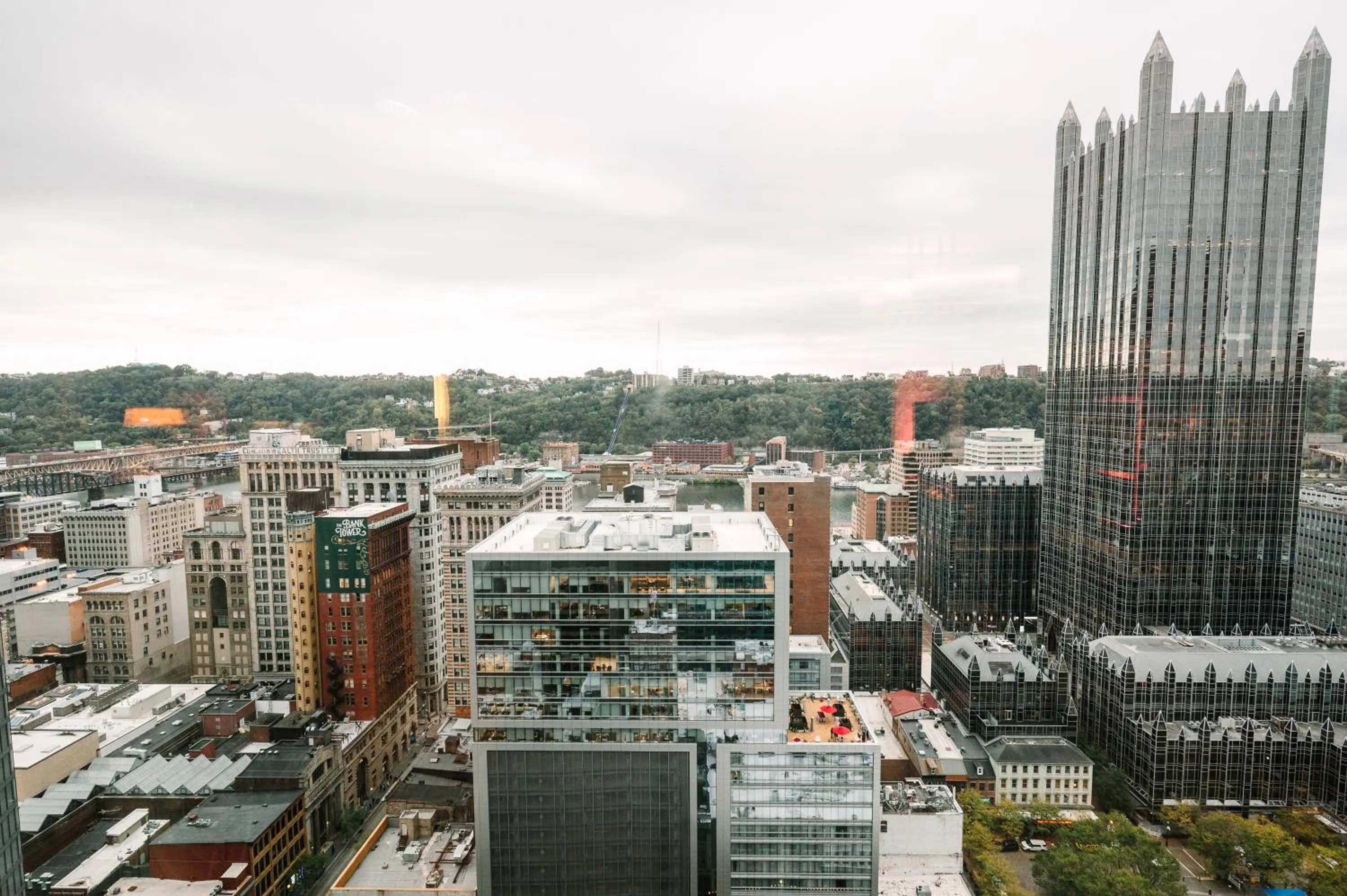 Bird's eye view in Fairmont Pittsburgh