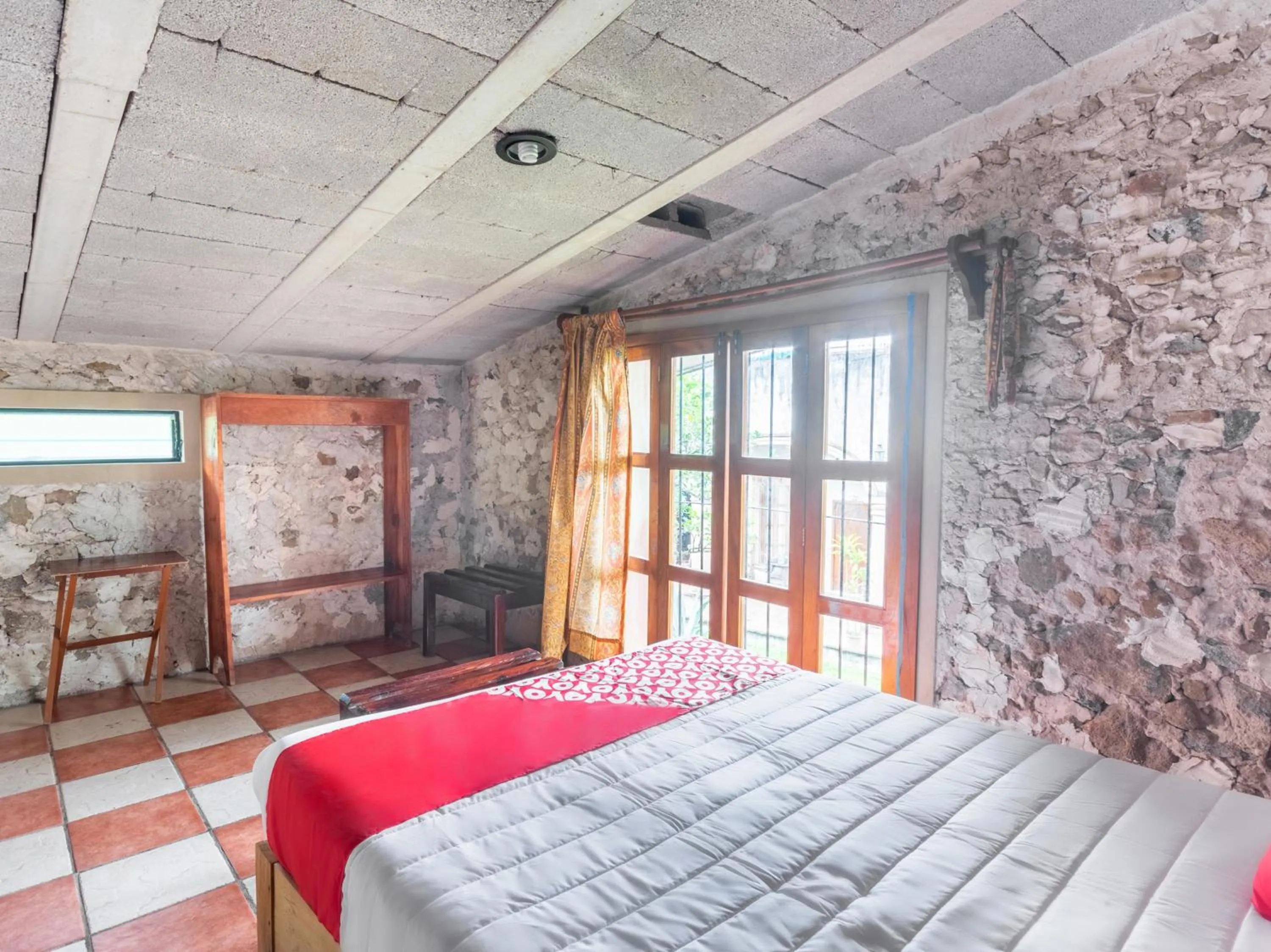 View (from property/room), Bed in Rancho Hotel El Carmen