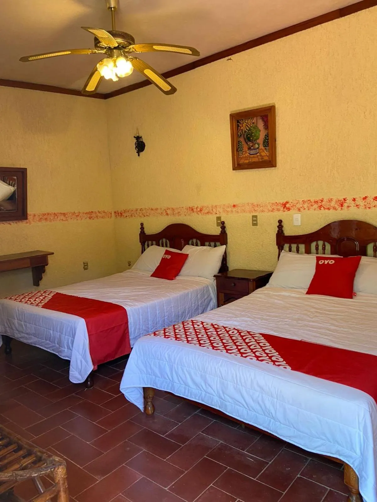 Bed in Rancho Hotel El Carmen