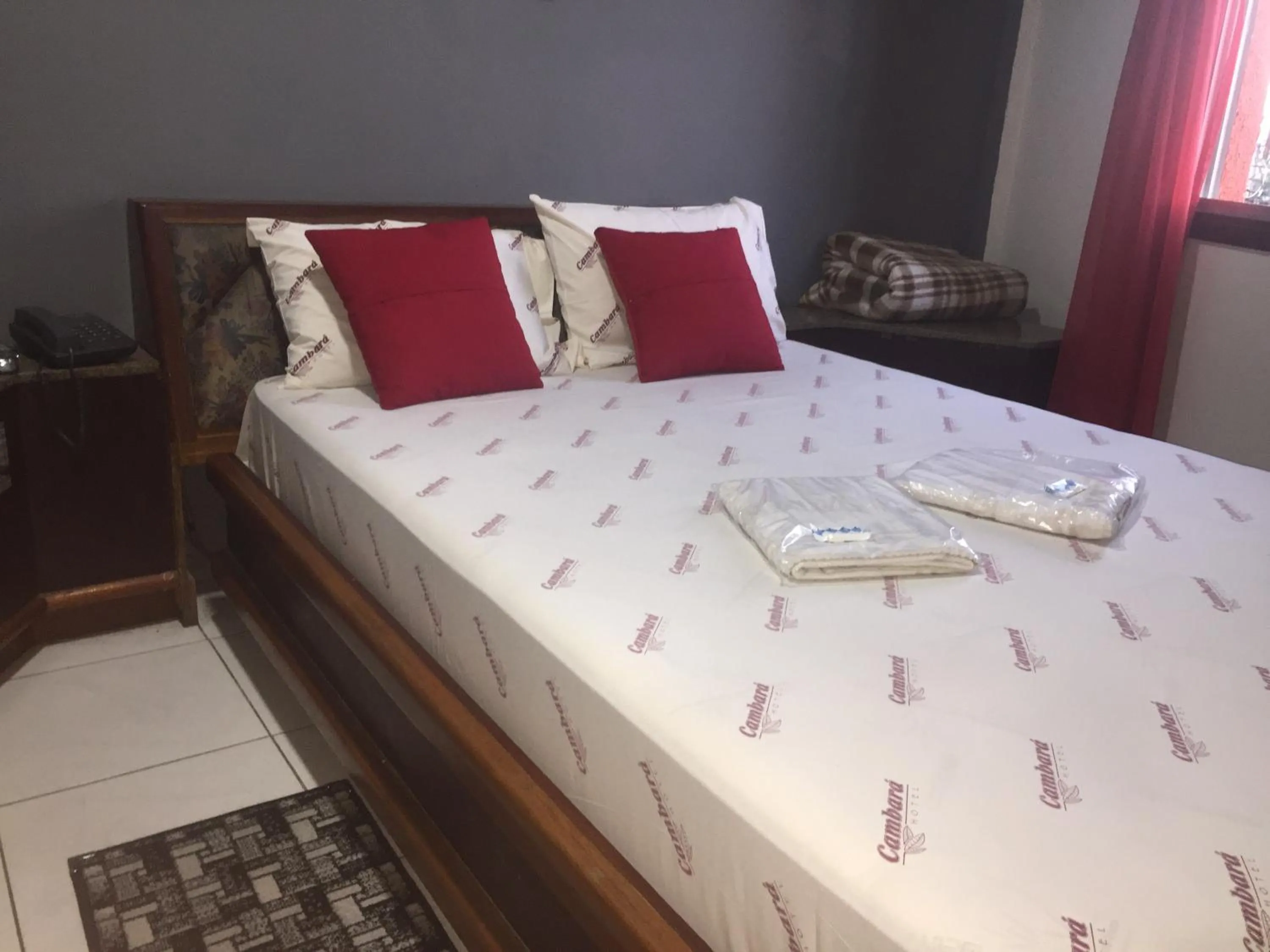 Bed in Hotel Cambará