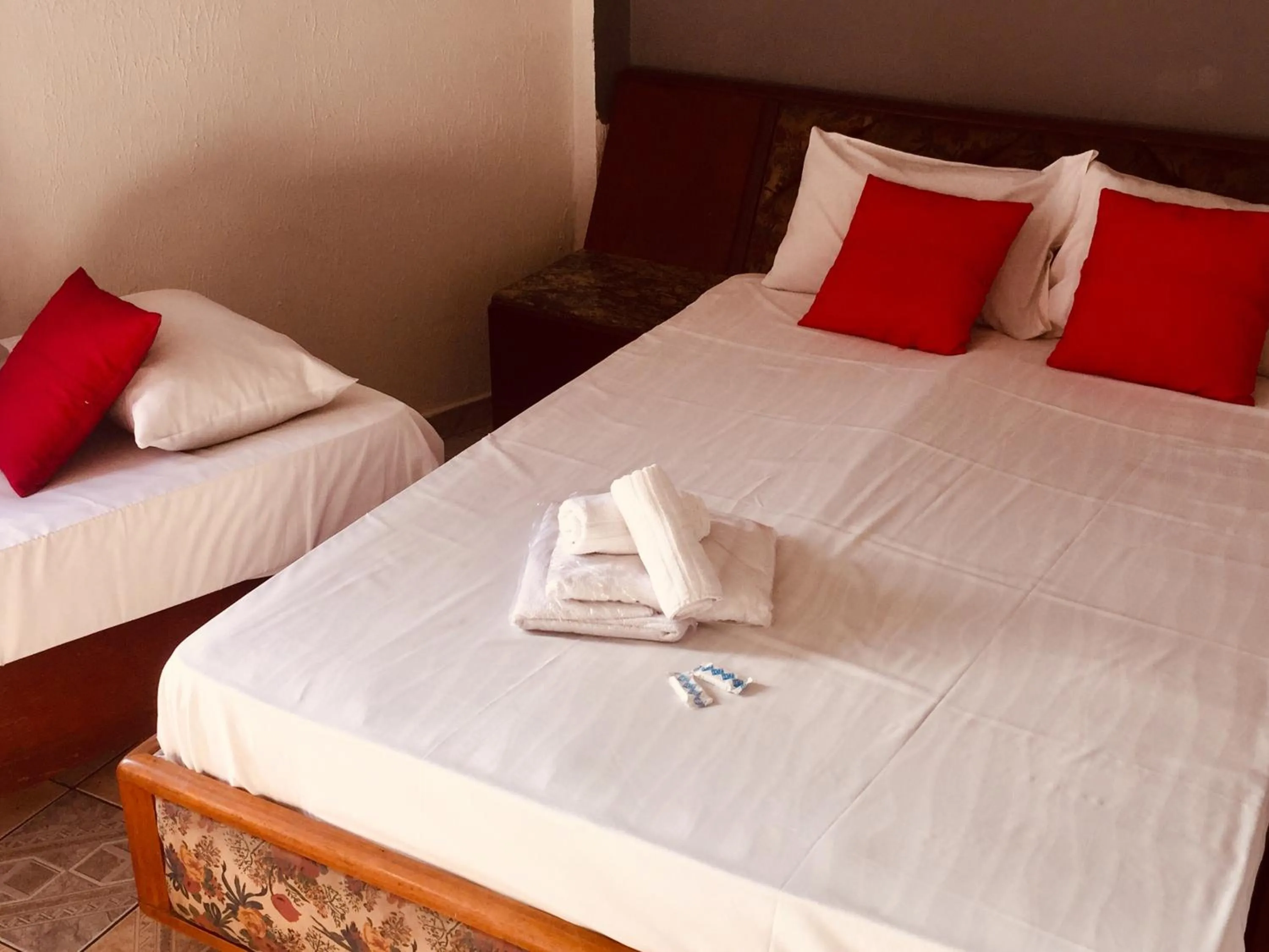 Bed in Hotel Cambará