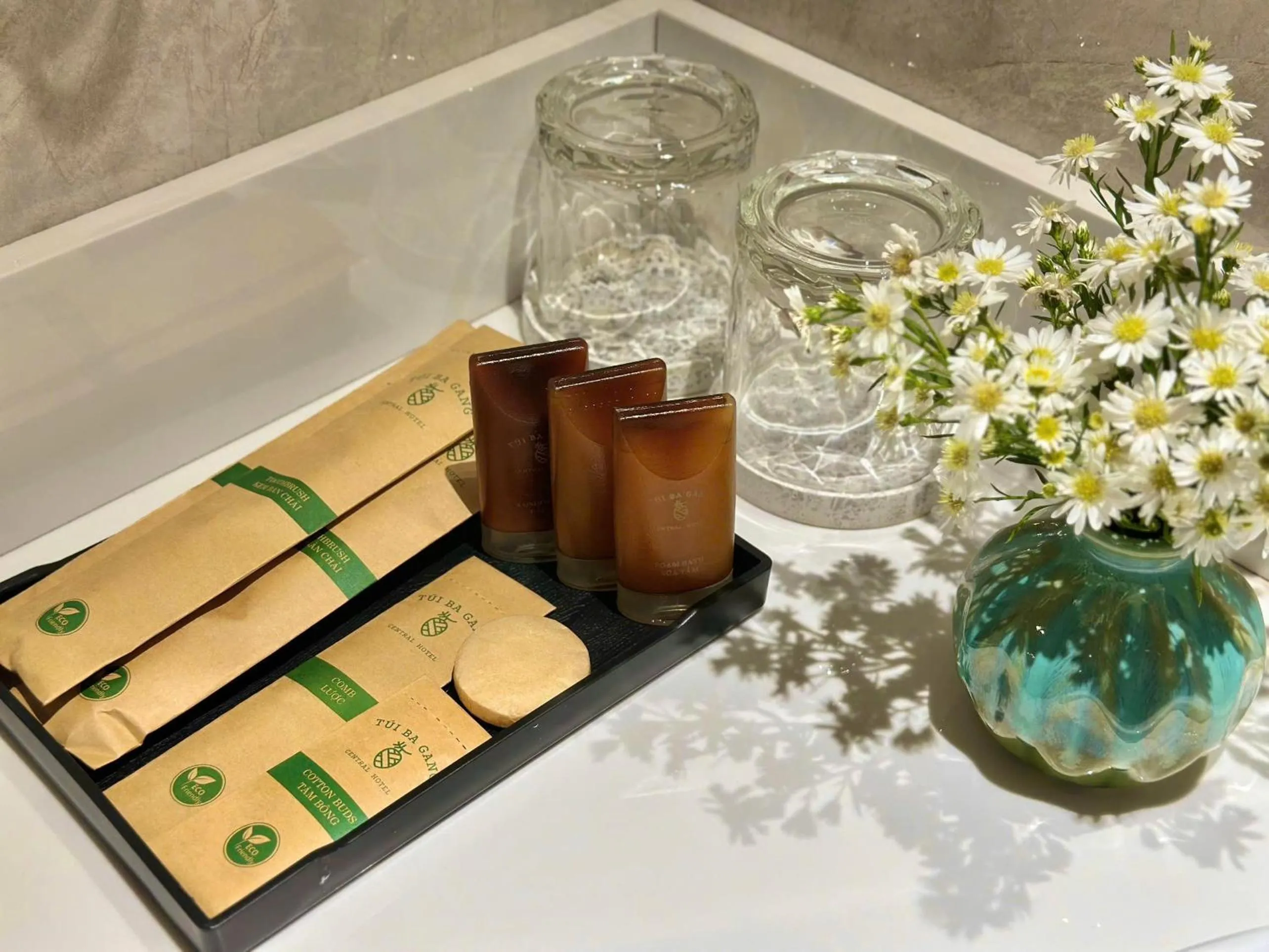 Bathroom in Túi Ba Gang Central Hotel