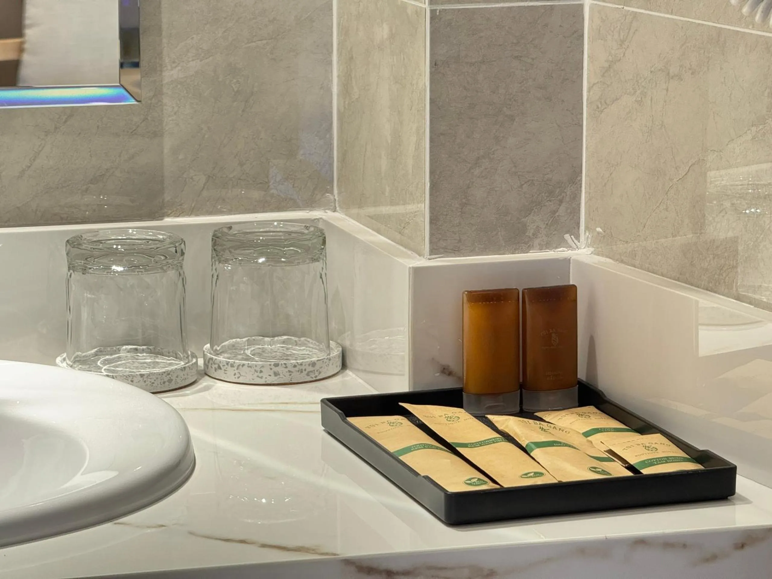 Bathroom in Túi Ba Gang Central Hotel