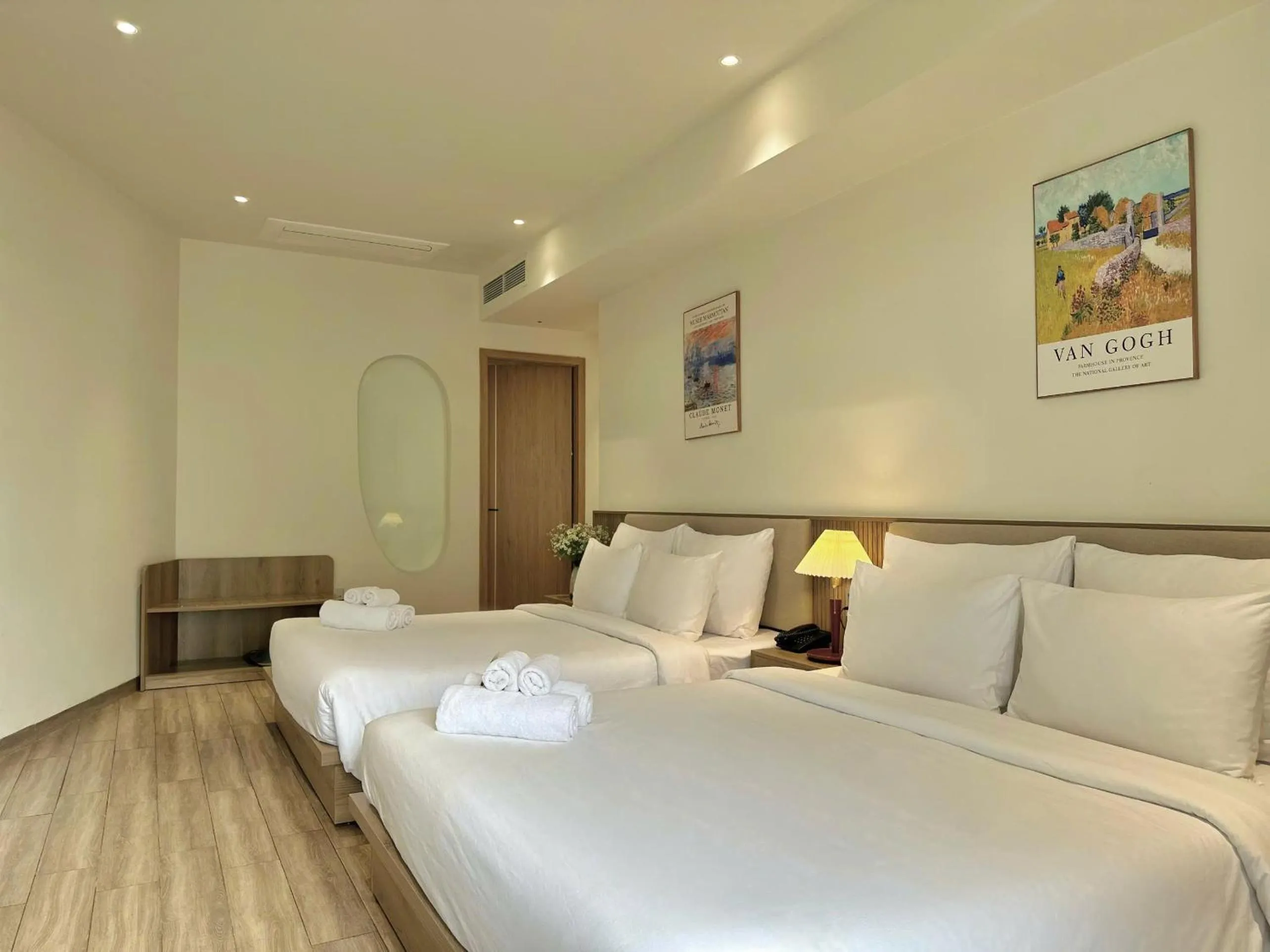 Bed in Túi Ba Gang Central Hotel