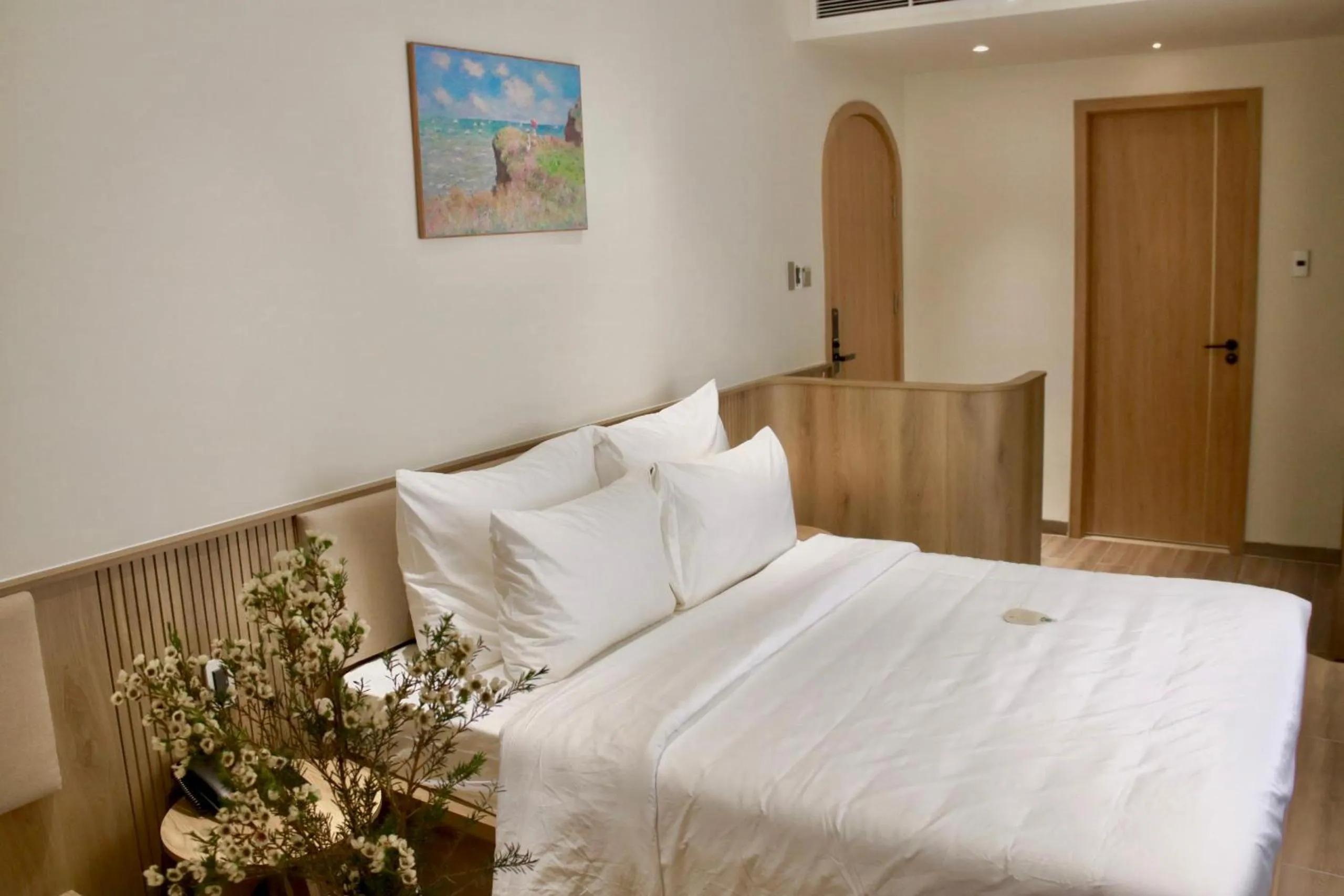 Bed in Túi Ba Gang Central Hotel