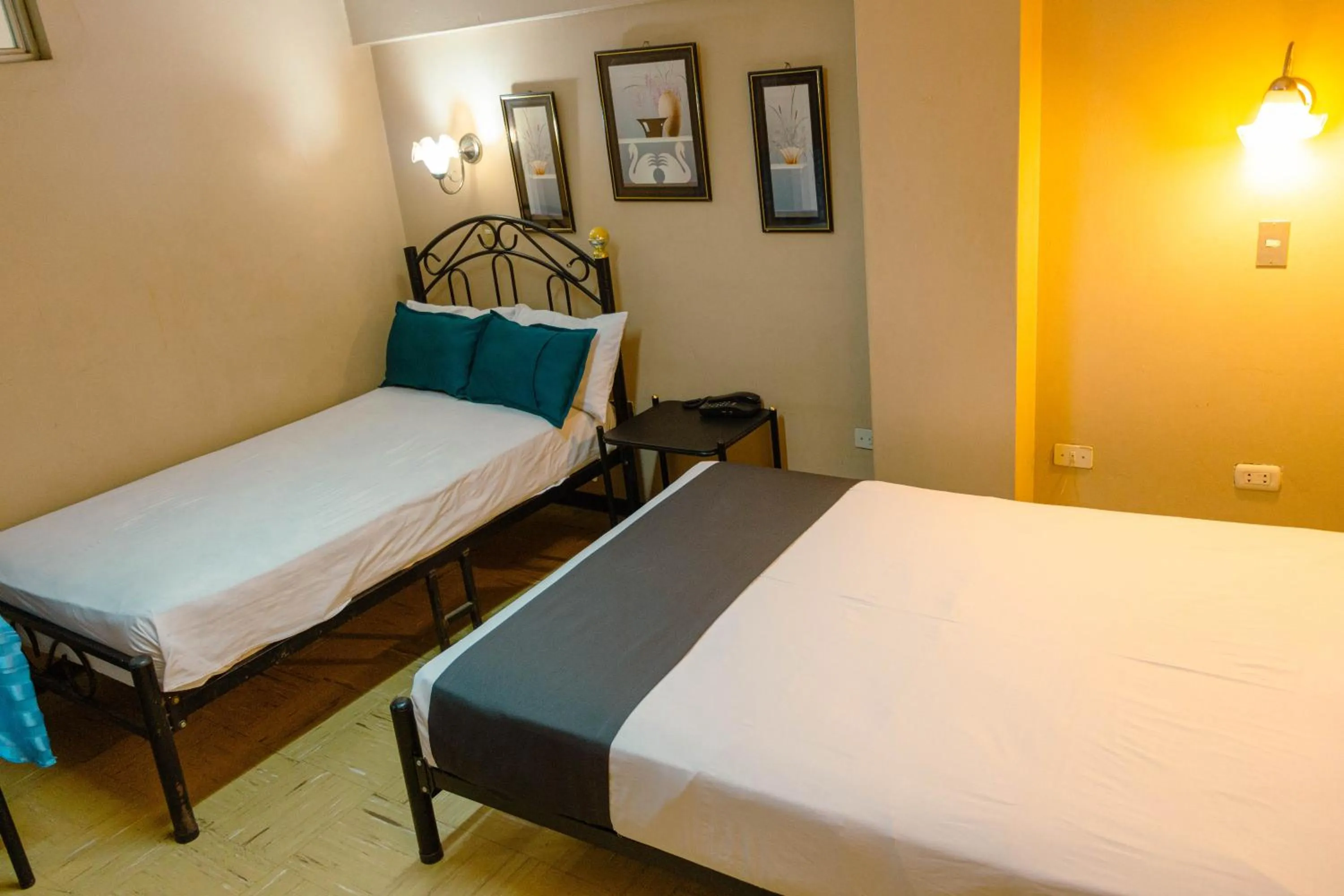 Bed in Hotel Aristi