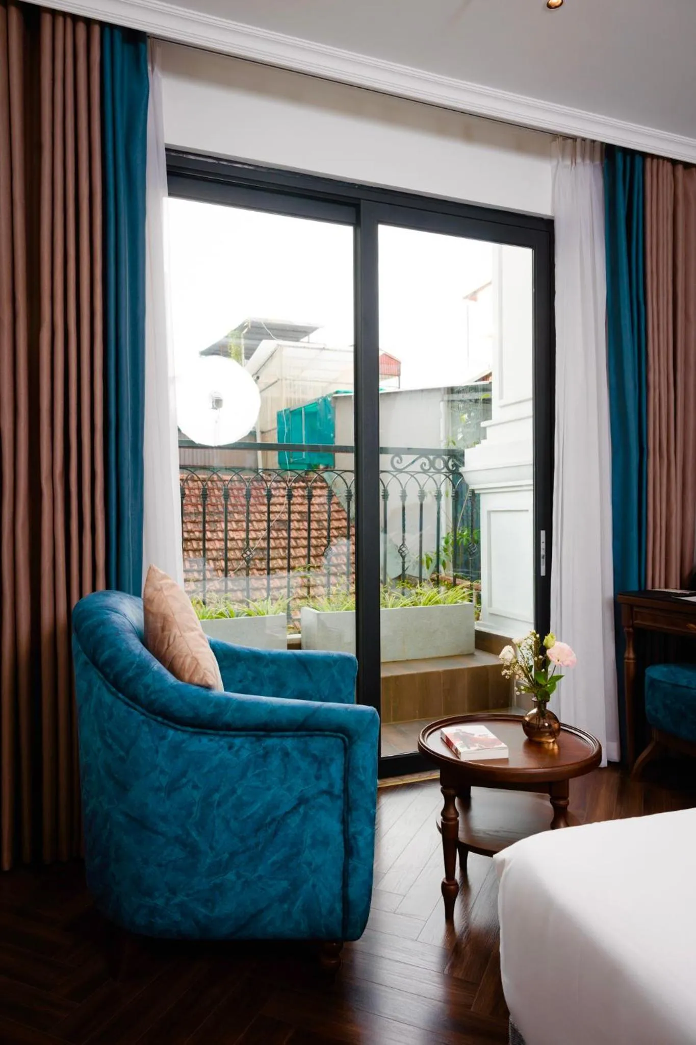 Balcony/Terrace, Bed in Eli Rina Hotel