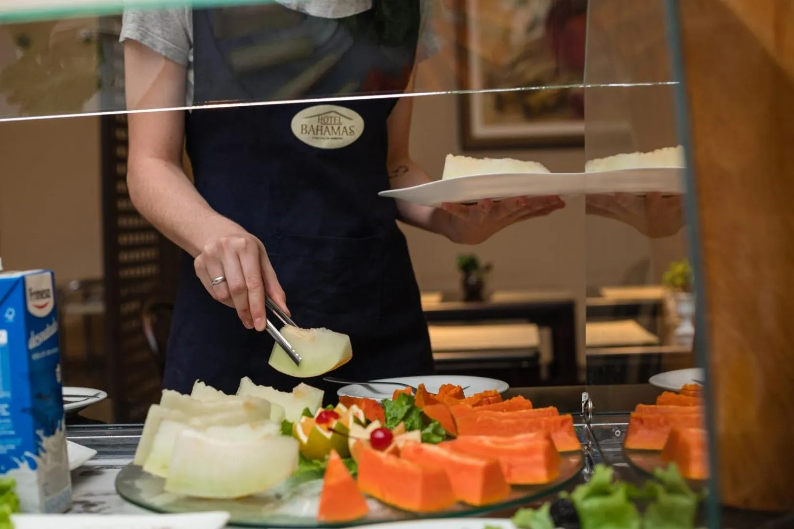 Buffet breakfast in Hotel Bahamas