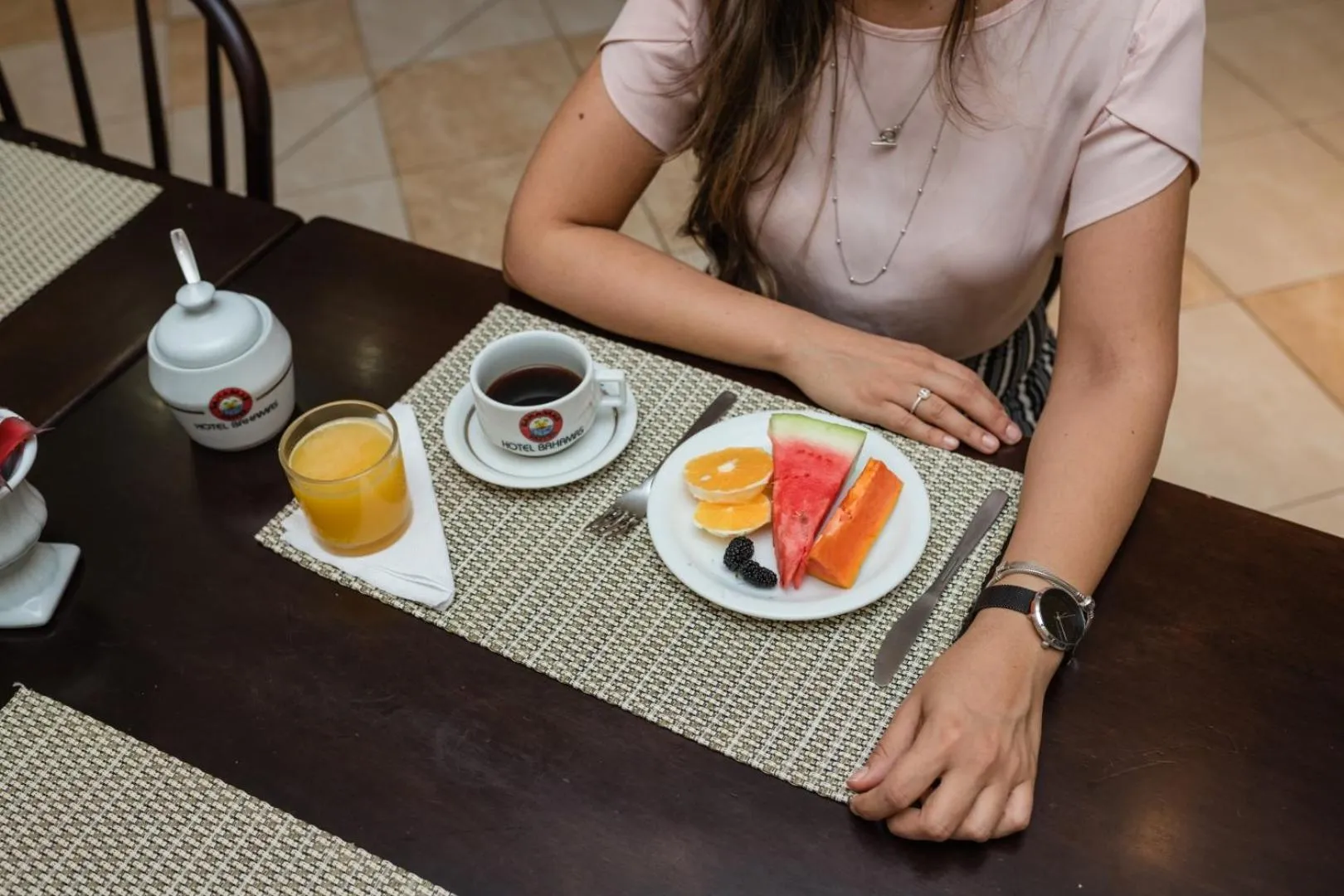 Breakfast in Hotel Bahamas