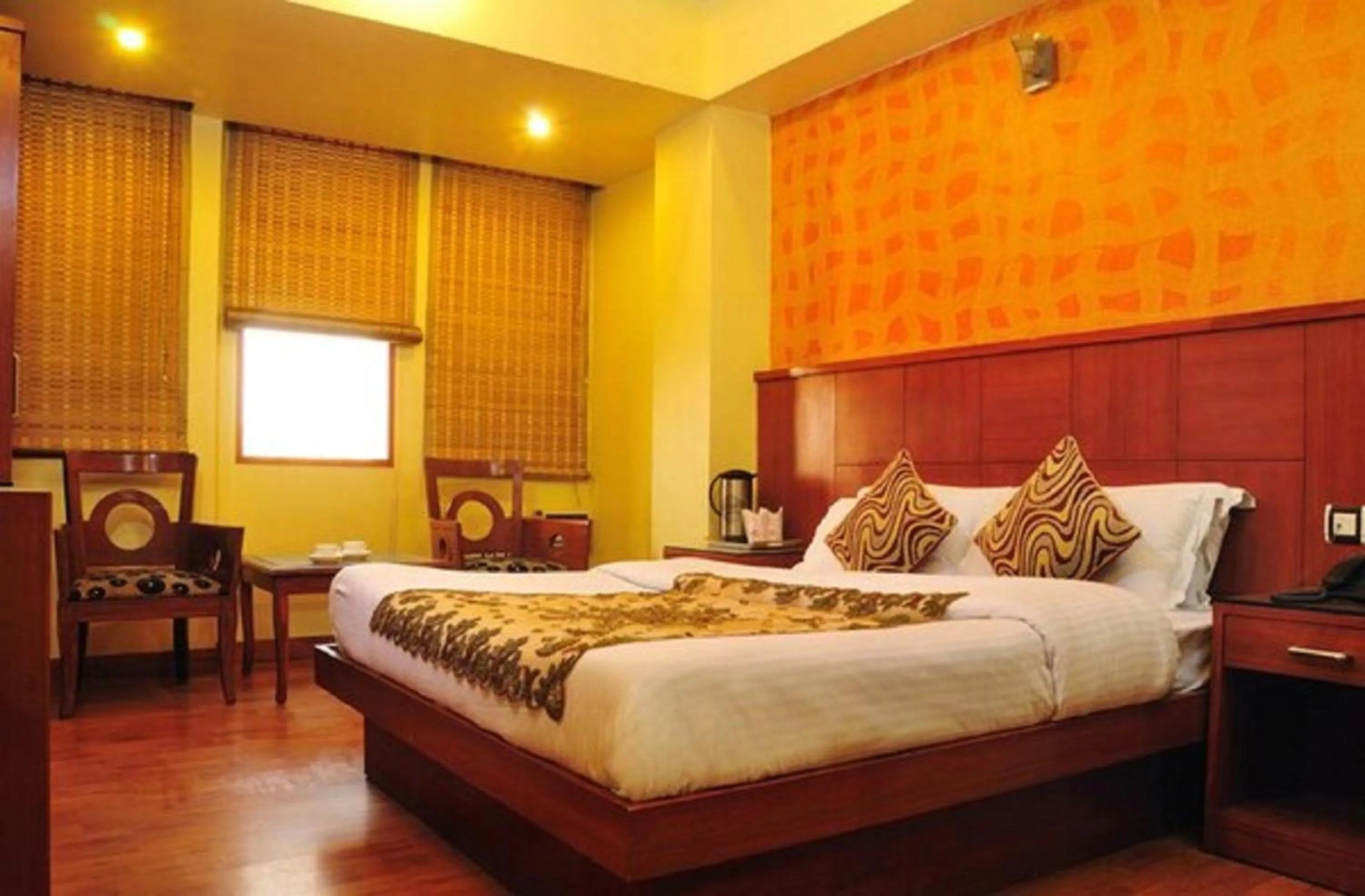 Bed in Hotel Shivdev International