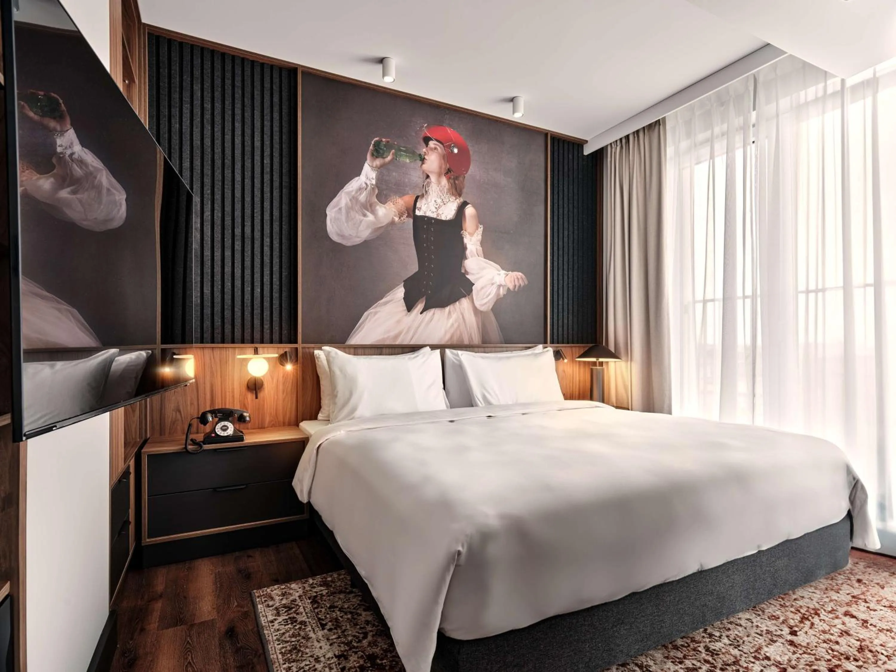 Photo of the whole room, Bed in Radisson RED Hotel & Radisson RED Apartments, Kraków