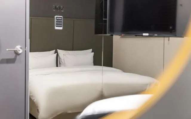 Bed in Brown Dot Hotel Suwon Jeongja Branch