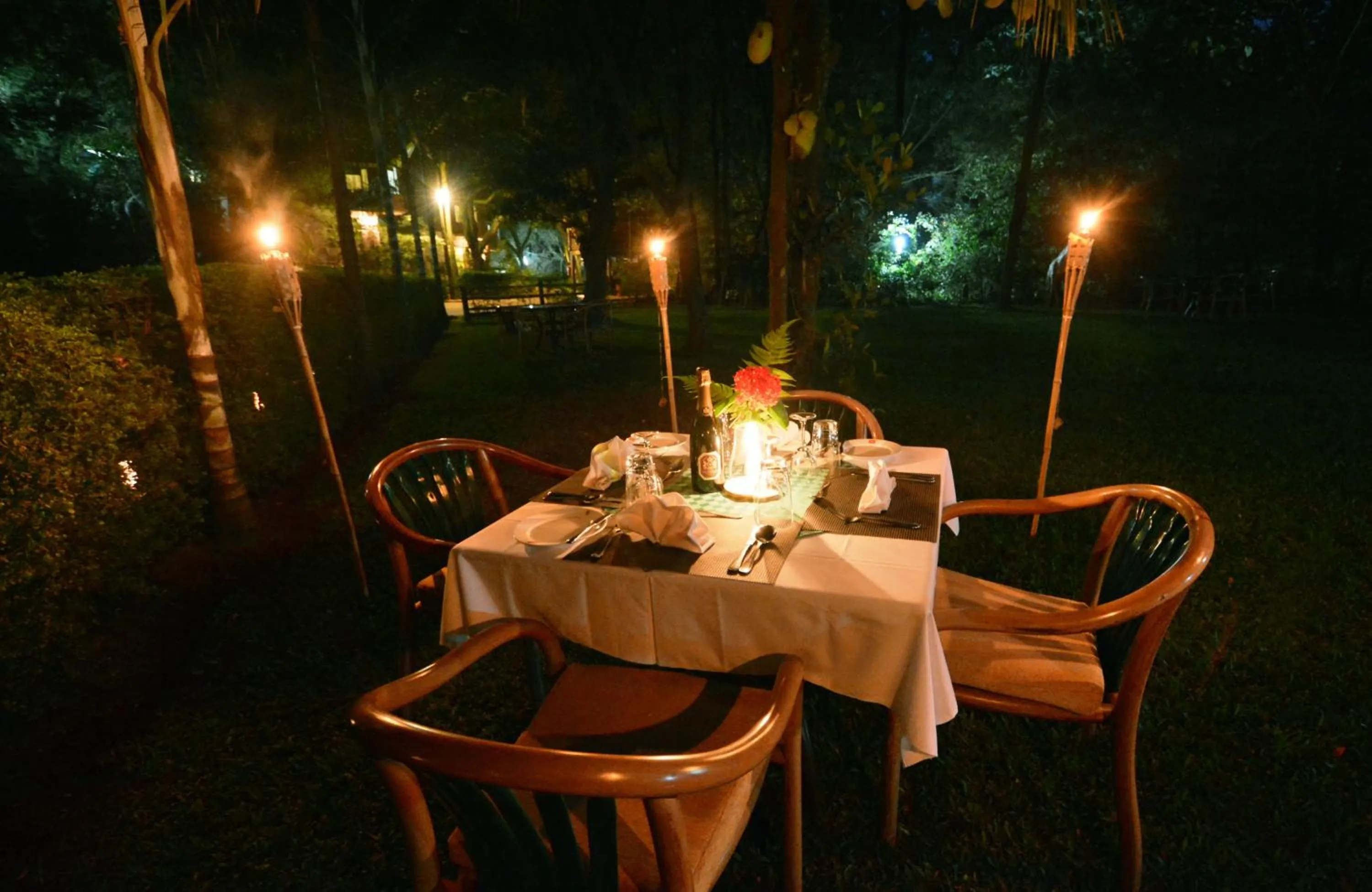 Patio in Forest Cottages