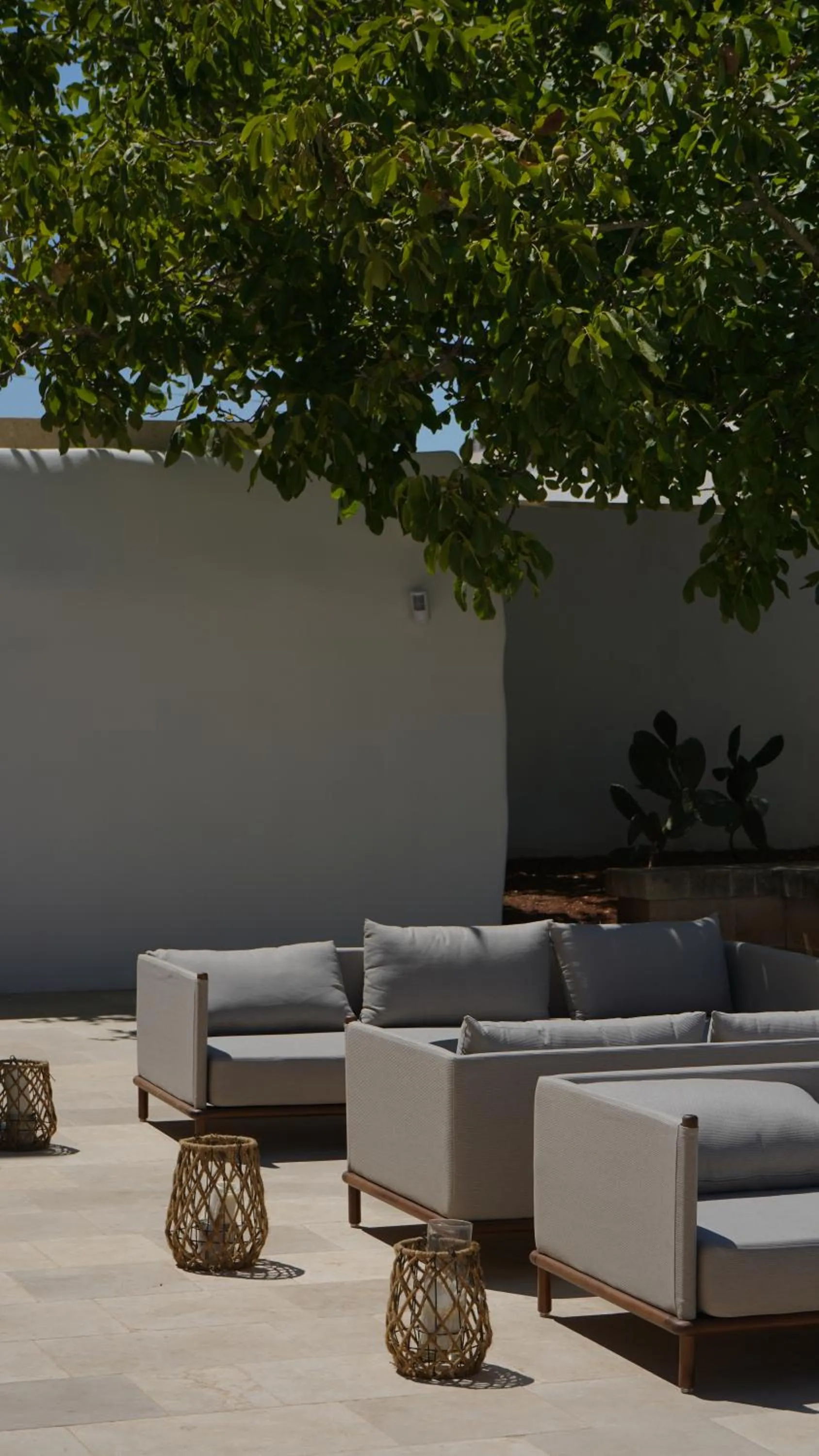Seating area in Masseria Valentina