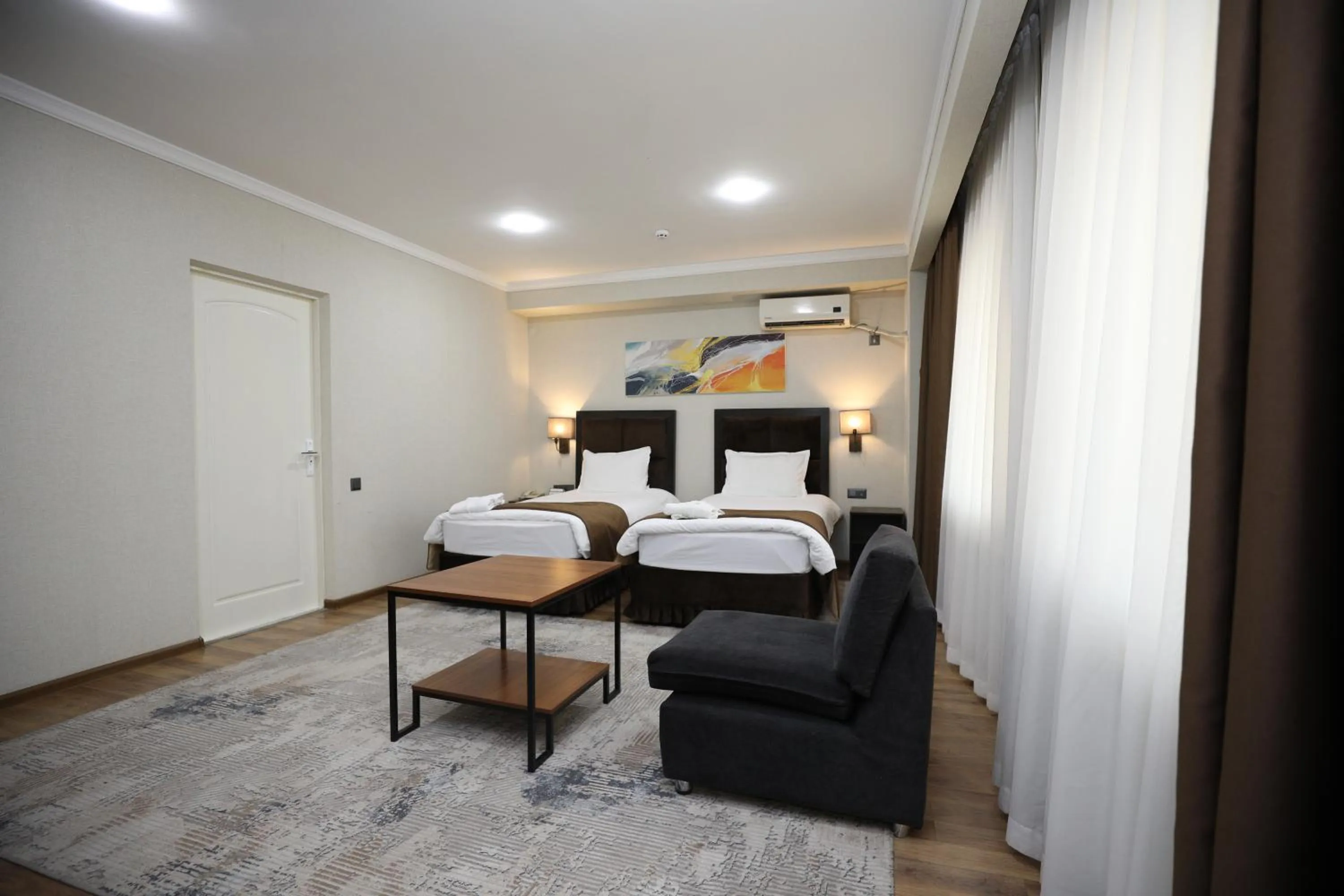 View (from property/room), Bed in Ziyorat Luxury Hotel