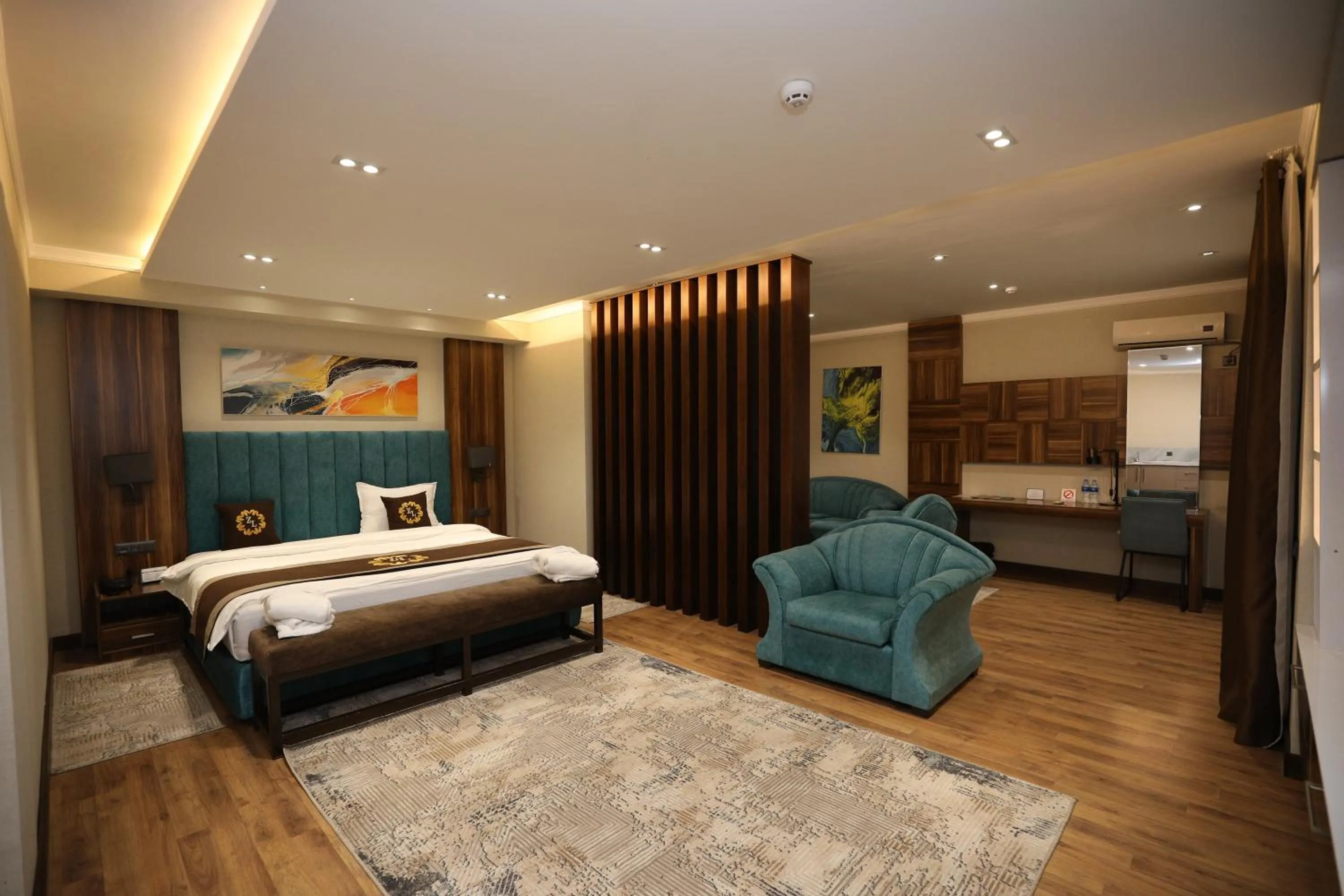 Bed in Ziyorat Luxury Hotel