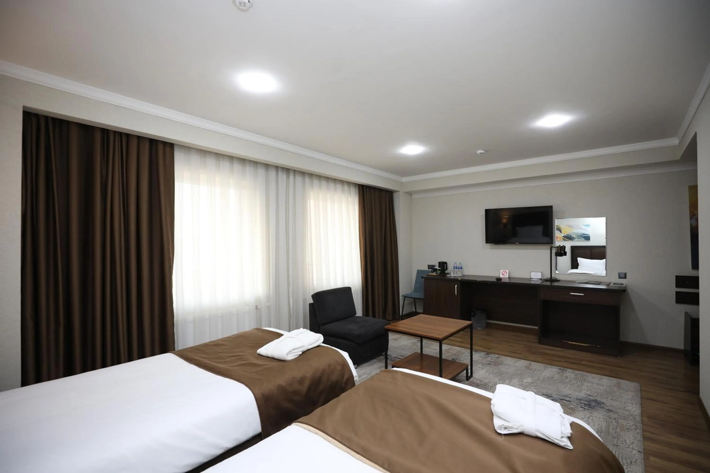 View (from property/room), Bed in Ziyorat Luxury Hotel