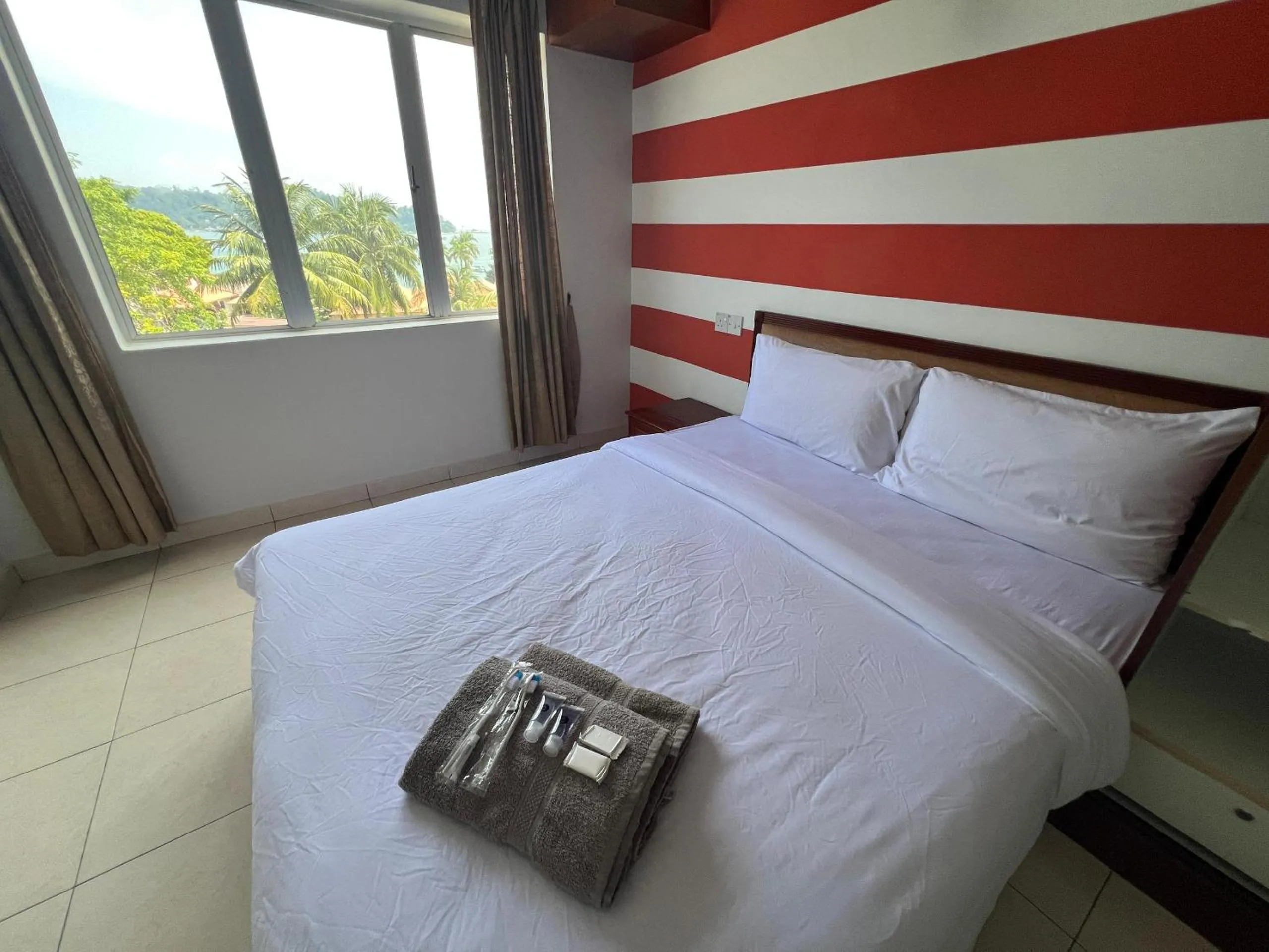 Bed in Thara Beach Resort