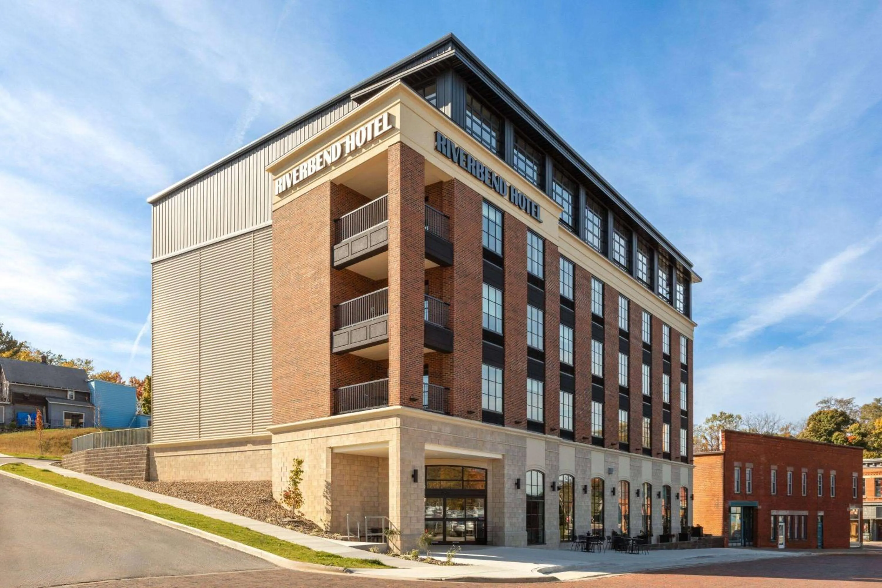 Property building in Riverbend Hotel and Suites, Trademark Collection by Wyndham