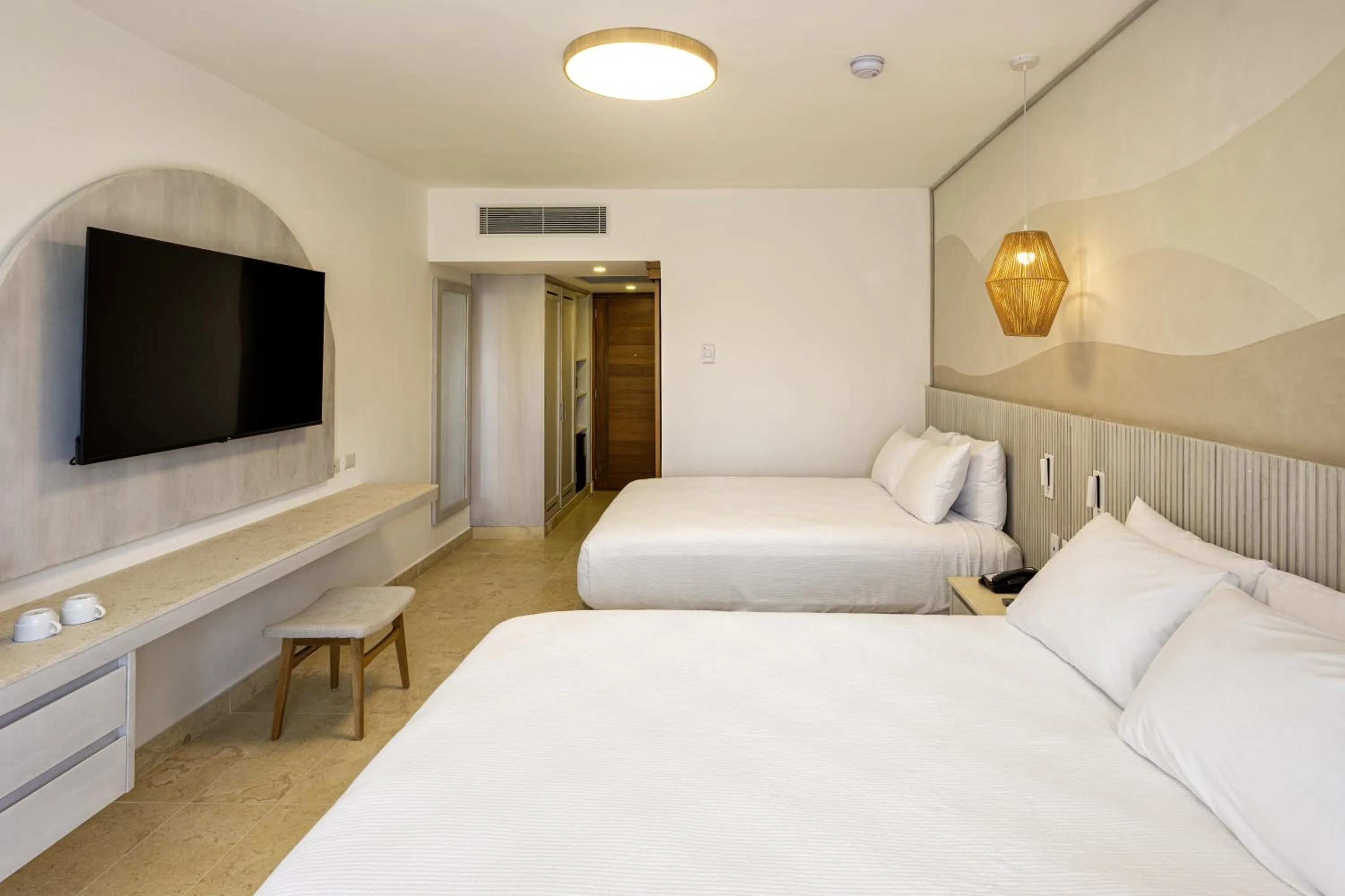Bedroom, Bed in Viva Miches by Wyndham, a Trademark All Inclusive Resort
