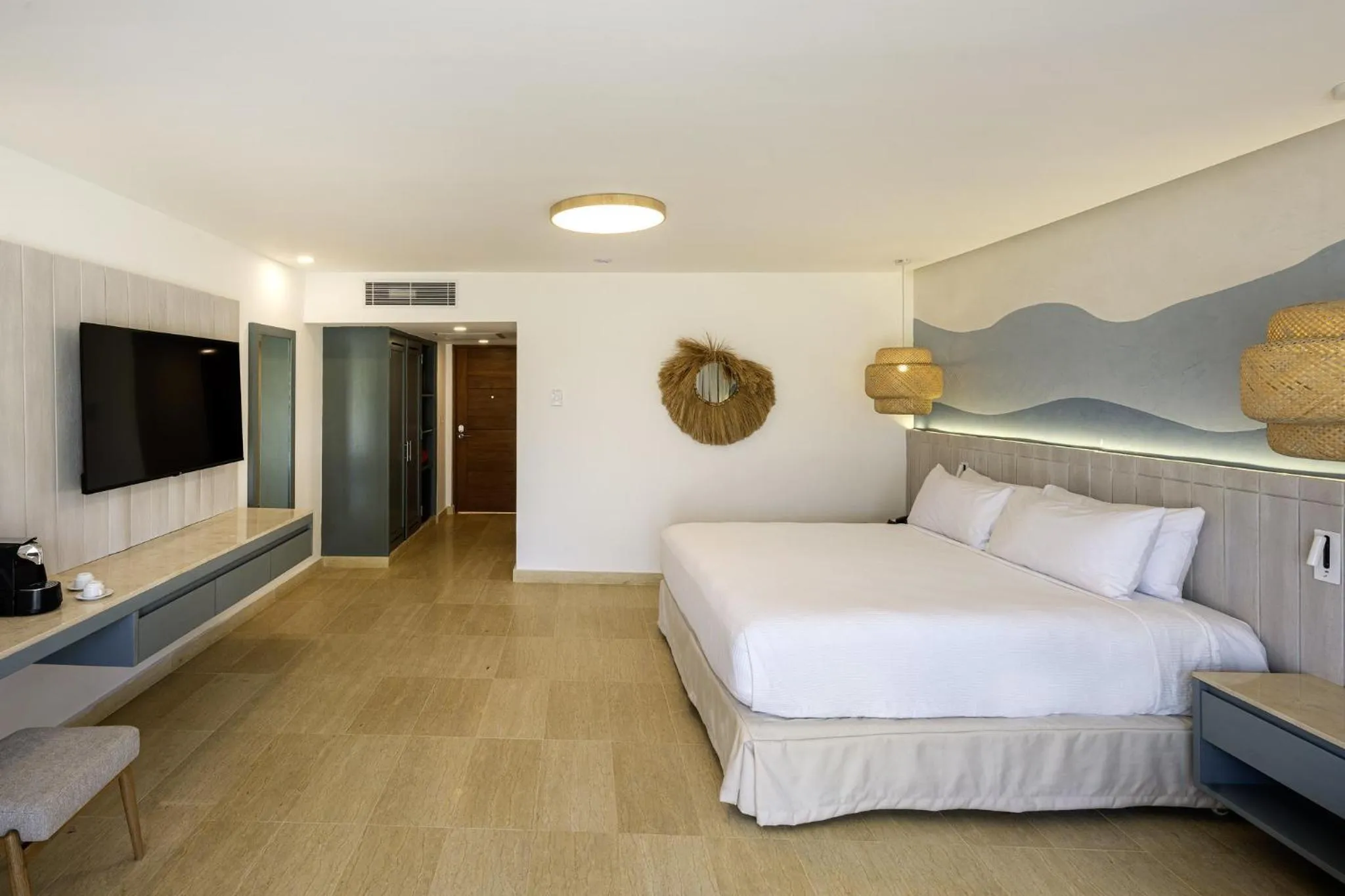 Bedroom, Bed in Viva Miches by Wyndham, a Trademark All Inclusive Resort