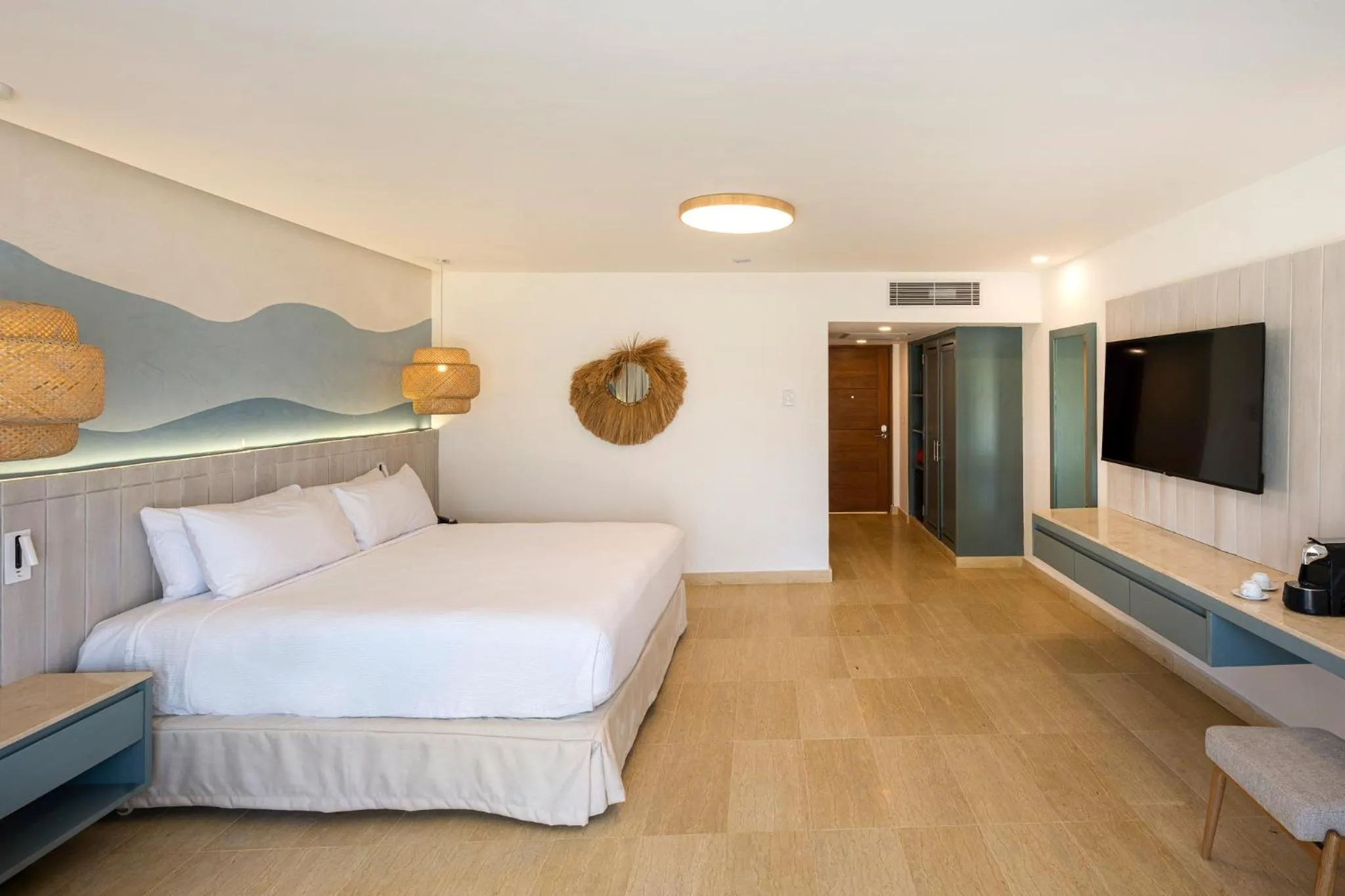 Bedroom, Bed in Viva Miches by Wyndham, a Trademark All Inclusive Resort