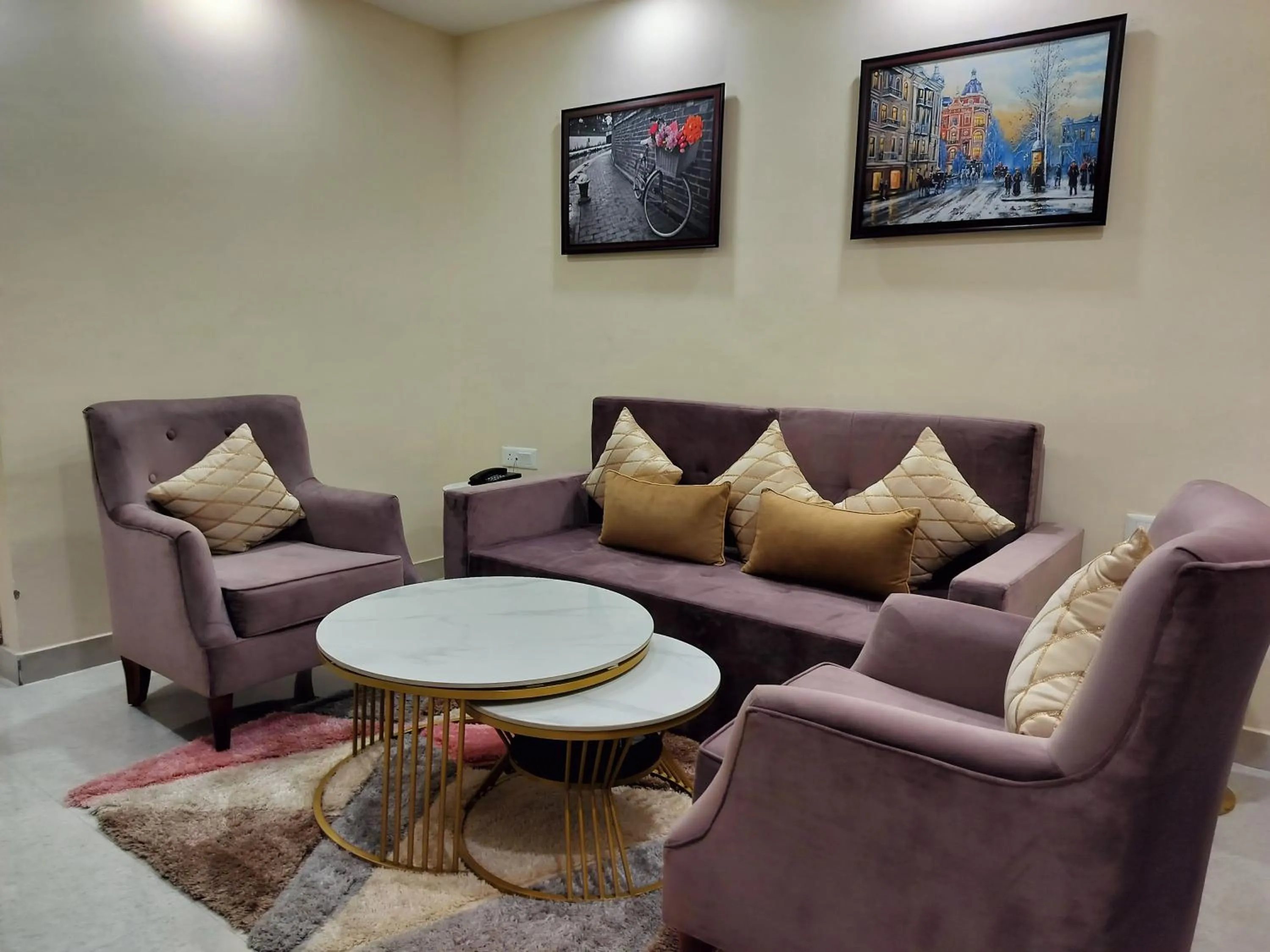 Living room in Hotel Luxe Opera NH8 - 7km from IGI Airport Delhi