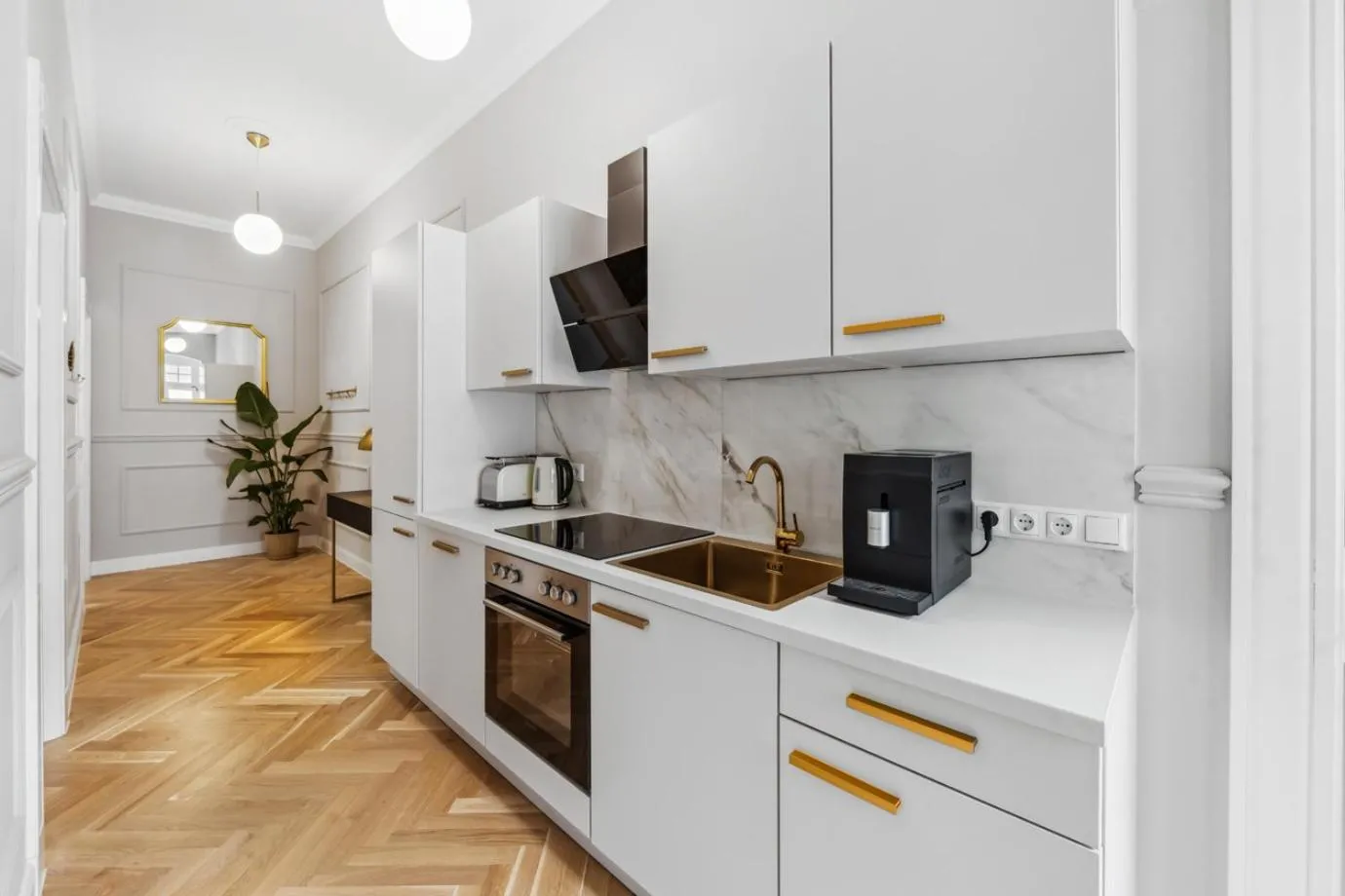 Kitchen or kitchenette in Residenz Hugo