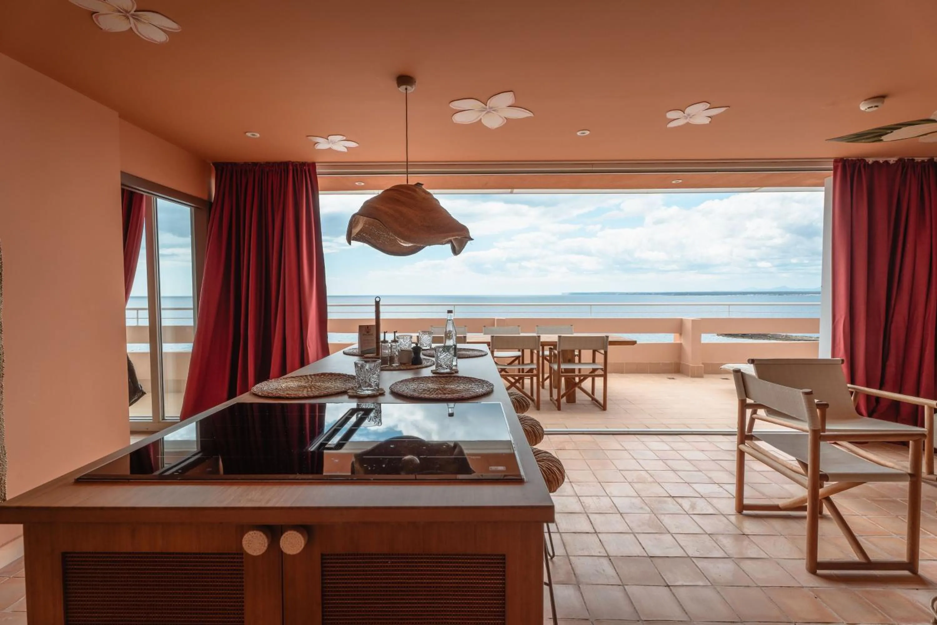 Kitchen or kitchenette in Bikini Island & Mountain Hotel Es Trenc -Adults only-