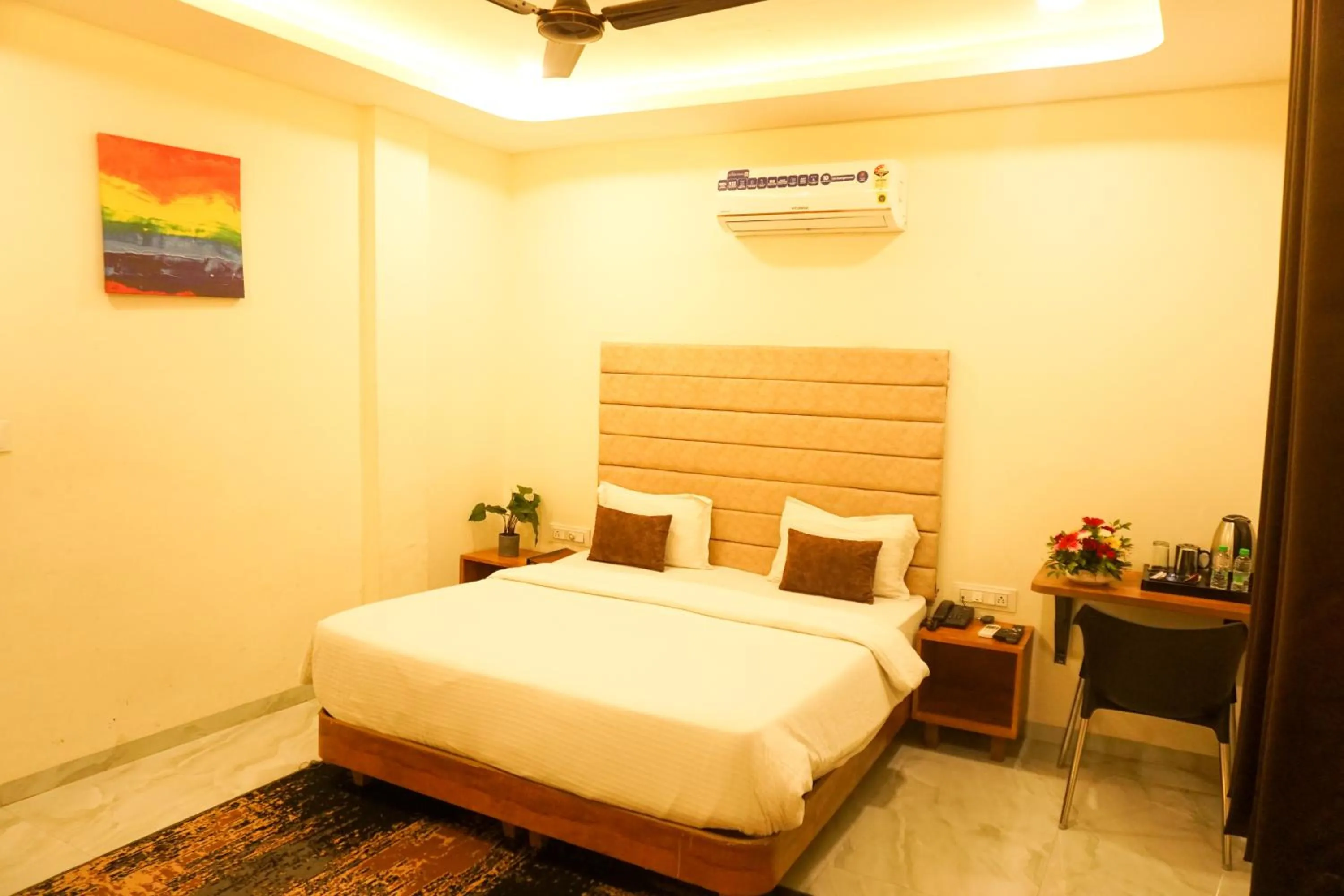 Bed in The Havelock Hotel, Vijay Nagar