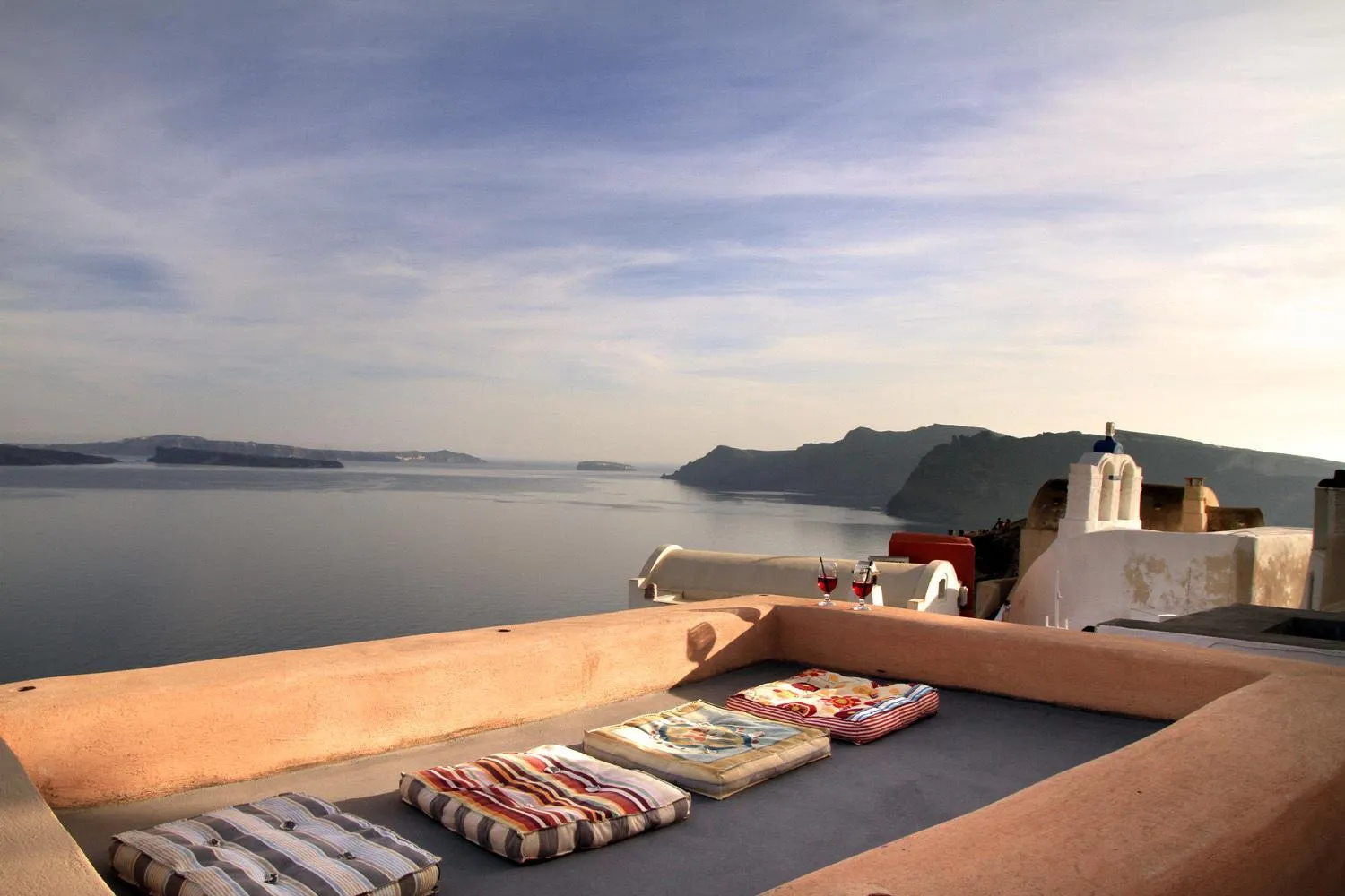 Patio in Alafouzou Cave Loft