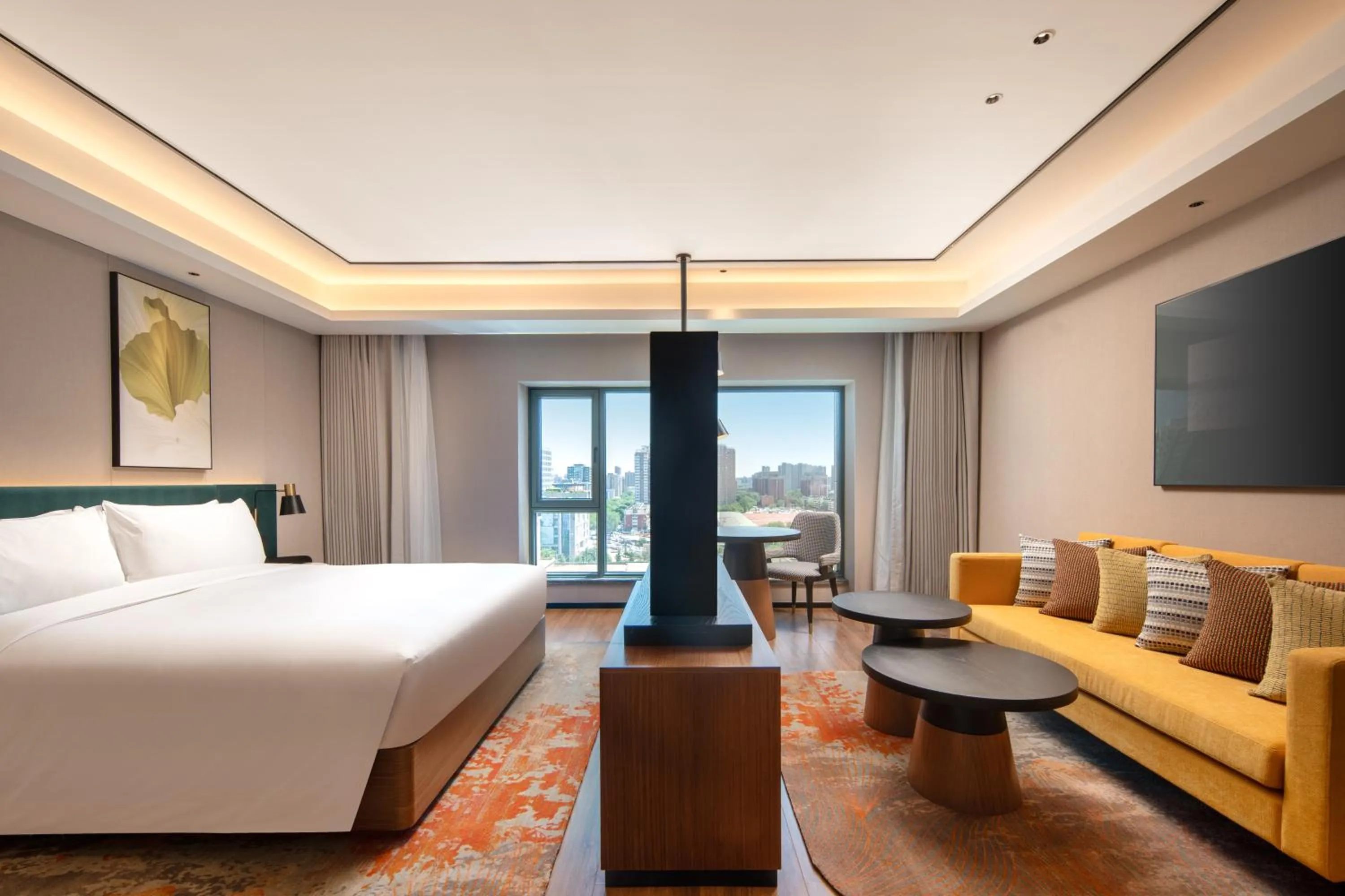 Bedroom, Bed in Hilton Garden Inn Beijing West Railway Station