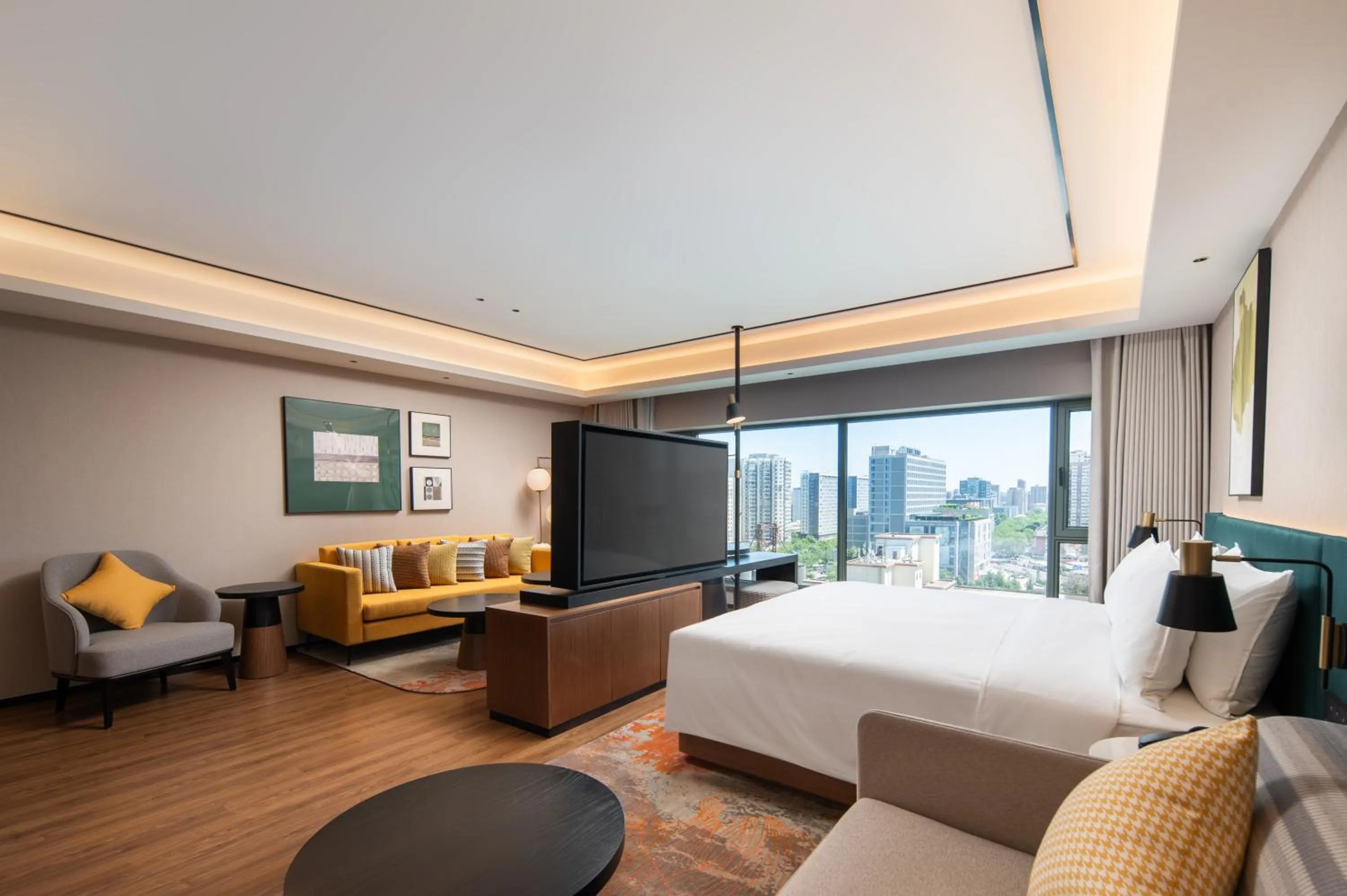 Bedroom, Bed in Hilton Garden Inn Beijing West Railway Station