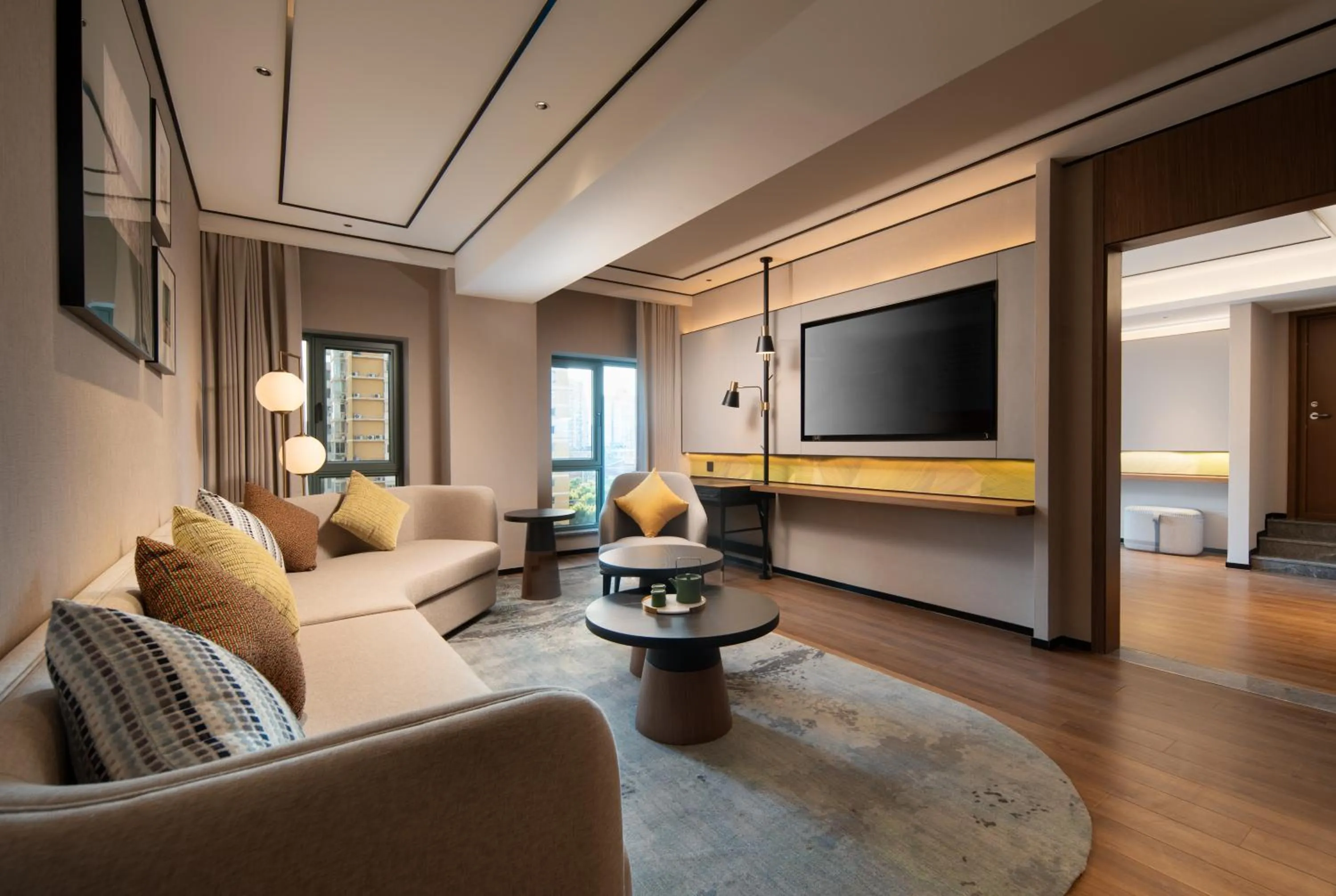 Seating area in Hilton Garden Inn Beijing West Railway Station