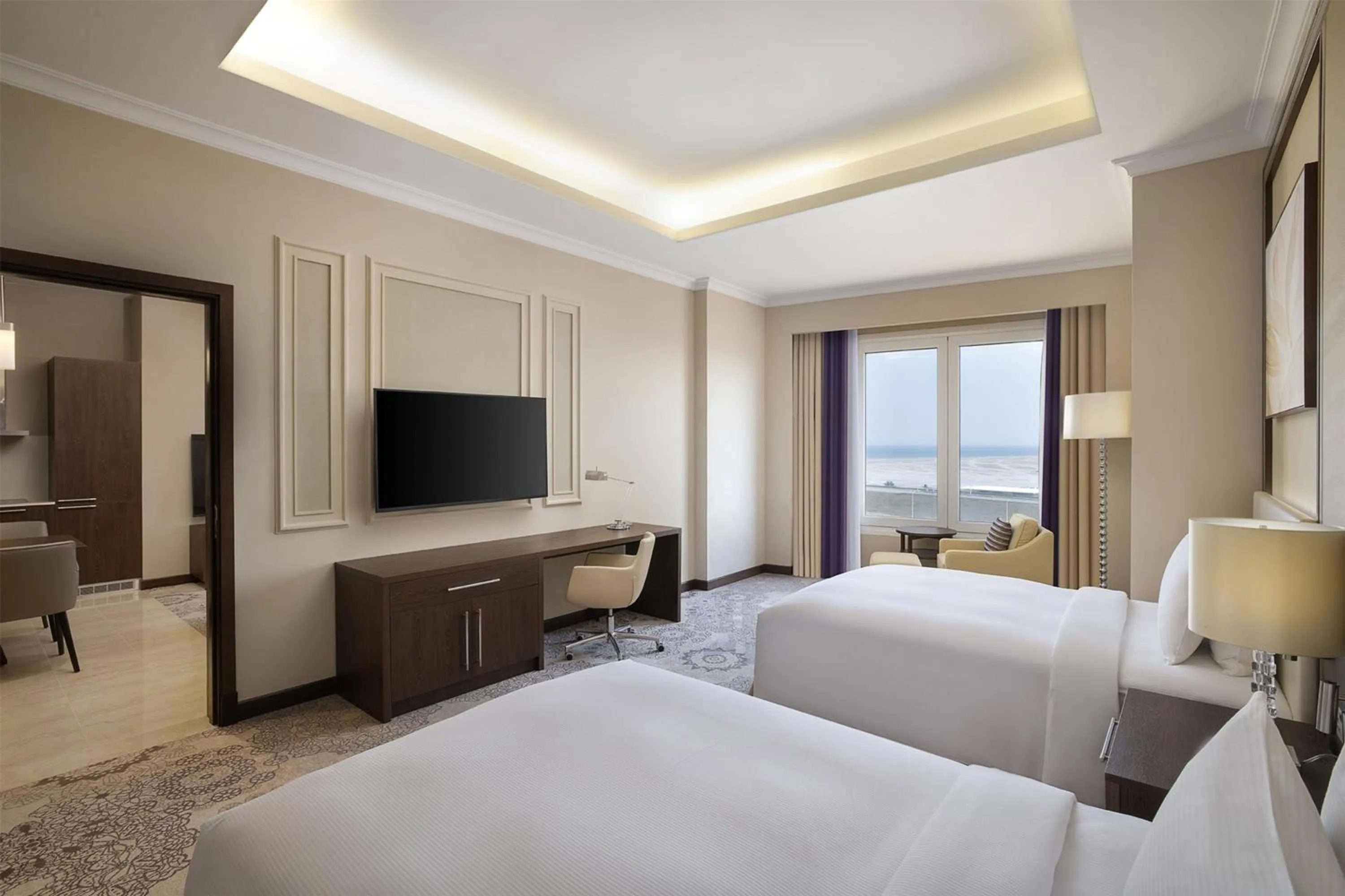 Bedroom, Bed in Hilton Al Khobar King Fahd Causeway