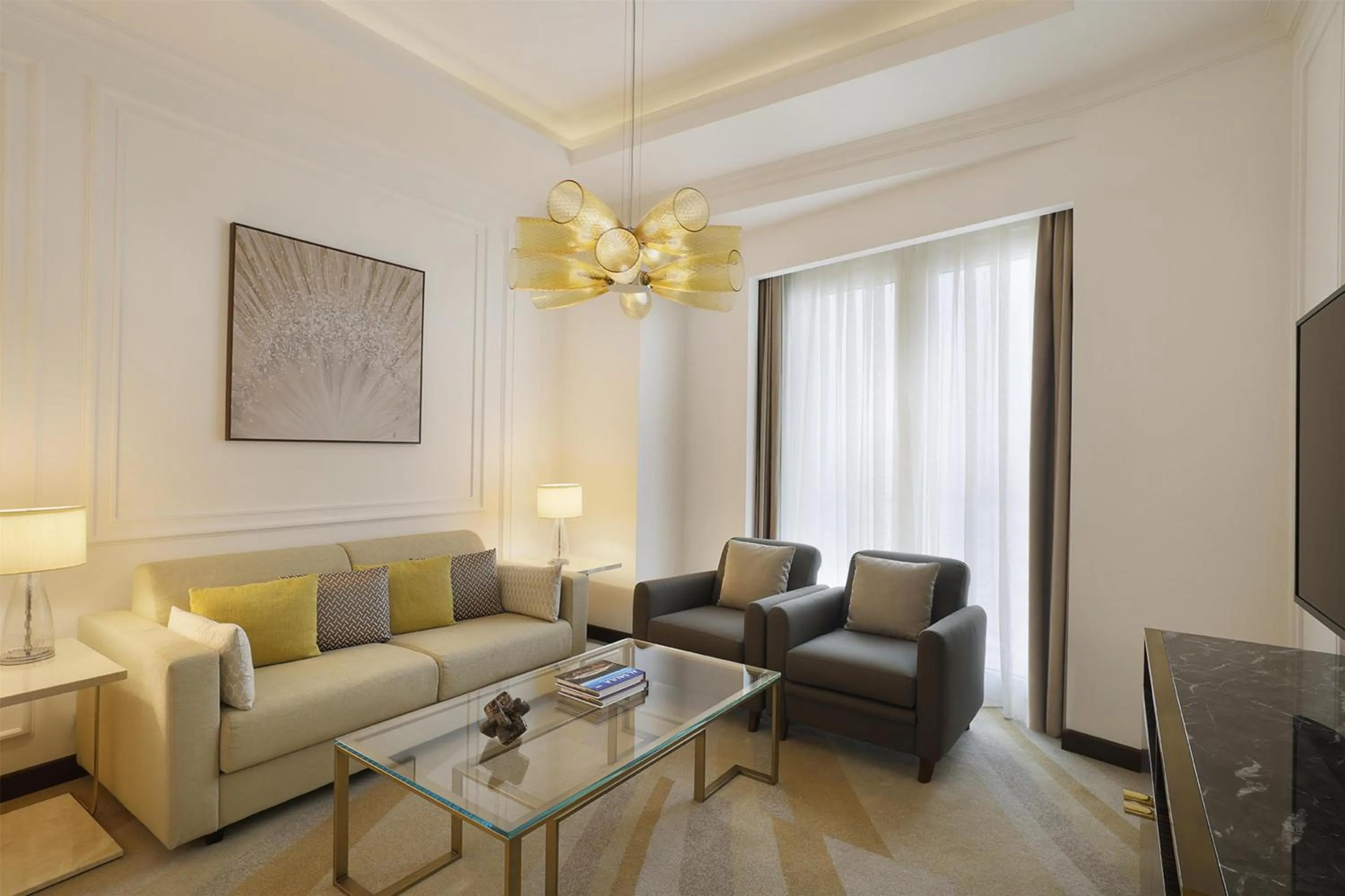 Living room in Hilton Al Khobar King Fahd Causeway