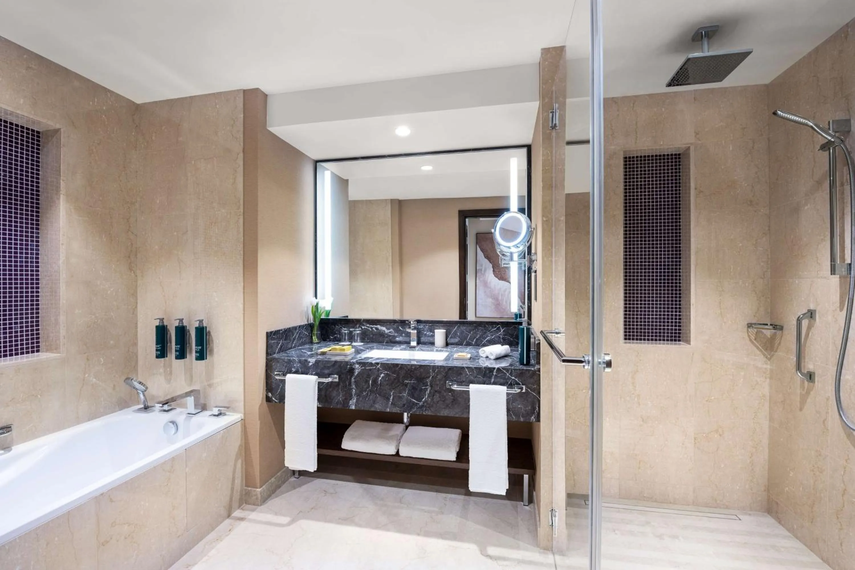 Shower in Hilton Al Khobar King Fahd Causeway