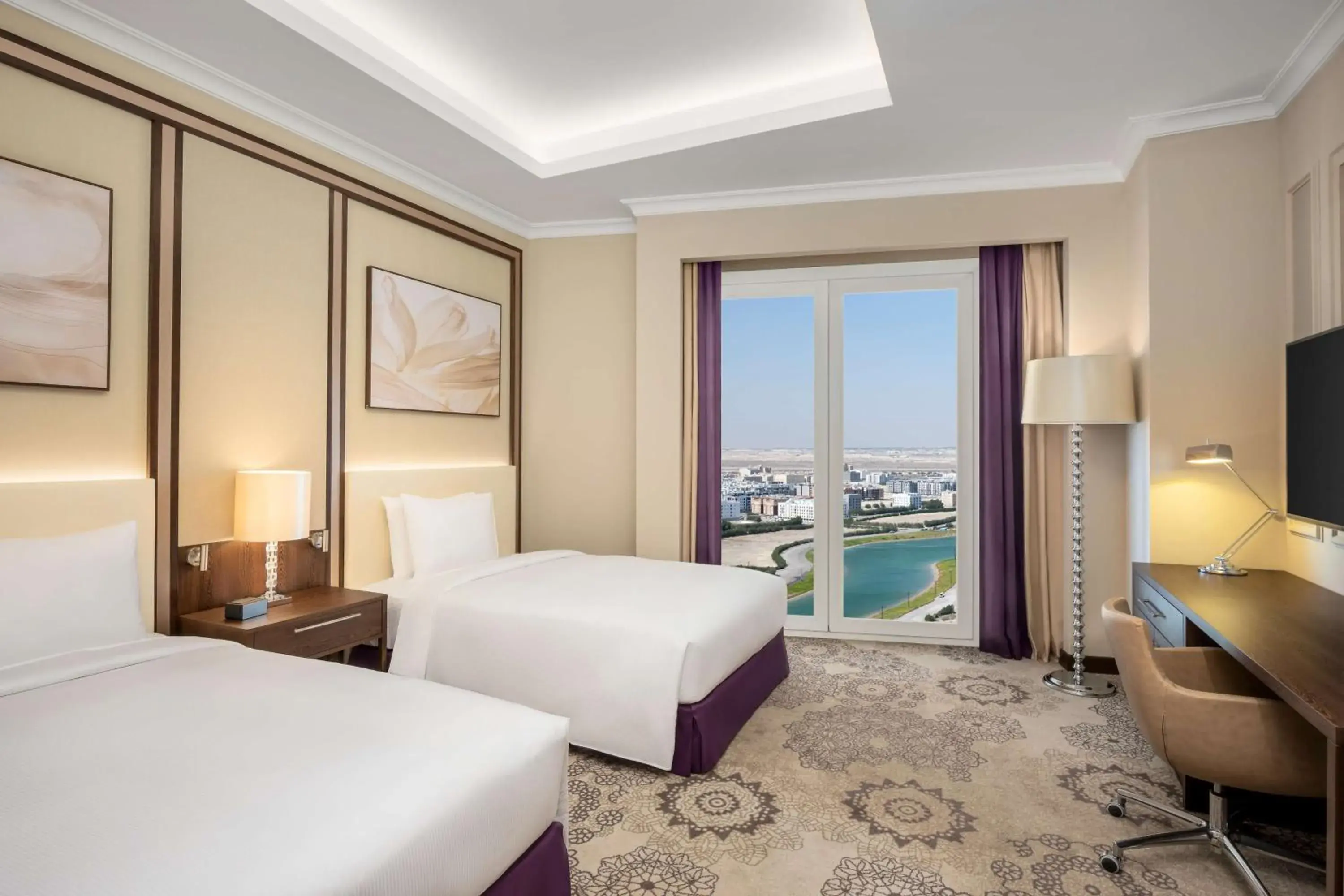 Executive Double Room with Two Double Beds in Hilton Al Khobar King Fahd Causeway Executive Double Room with Two Double Beds in Hilton Al Khobar King Fahd Causeway