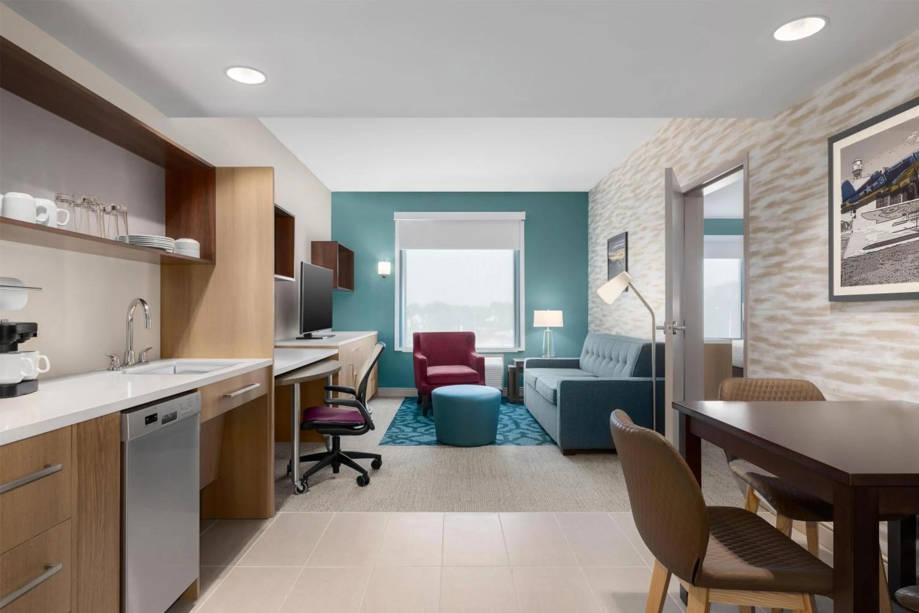 Living room in Home2 Suites By Hilton Virginia Beach Princess Anne