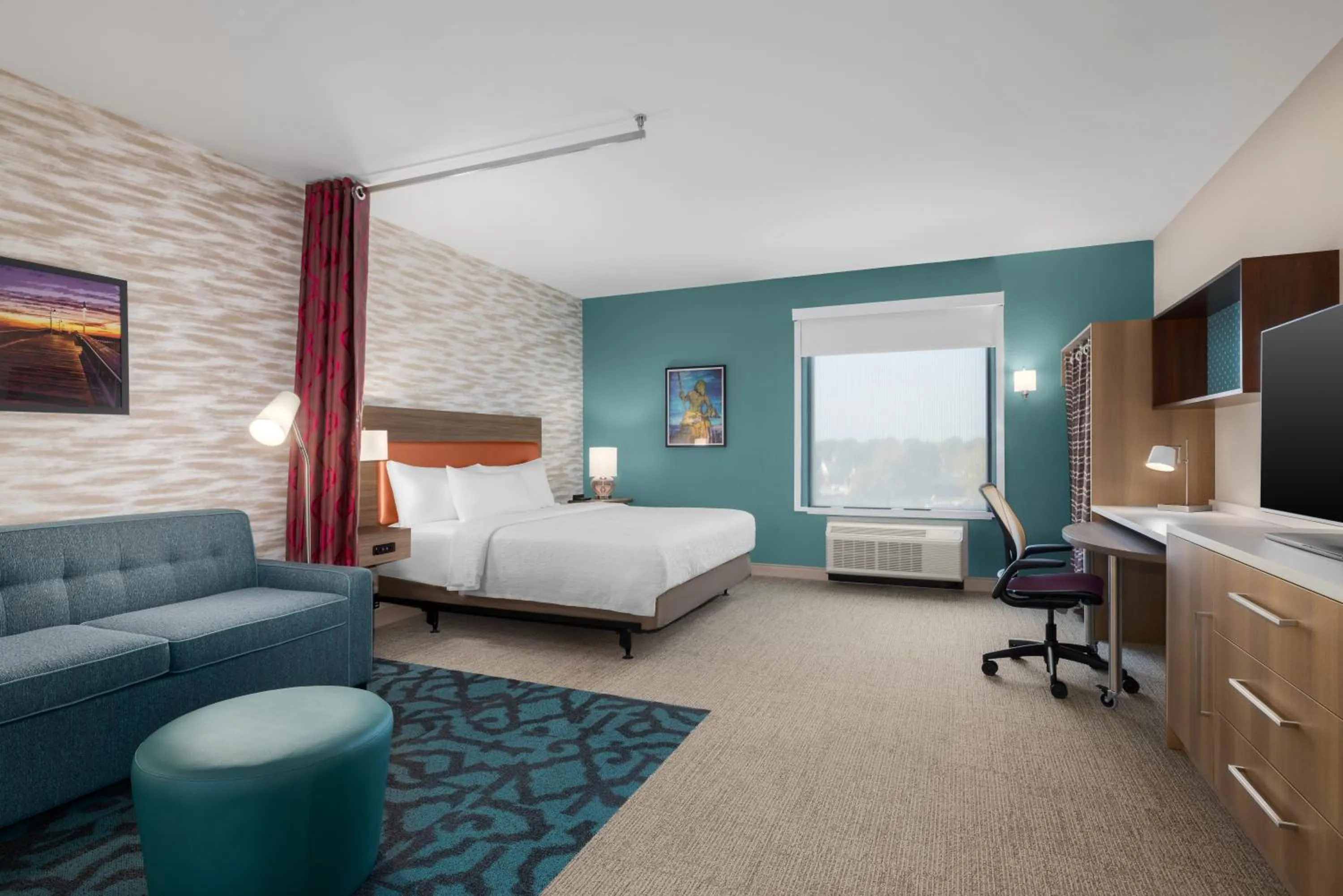 Bed in Home2 Suites By Hilton Virginia Beach Princess Anne