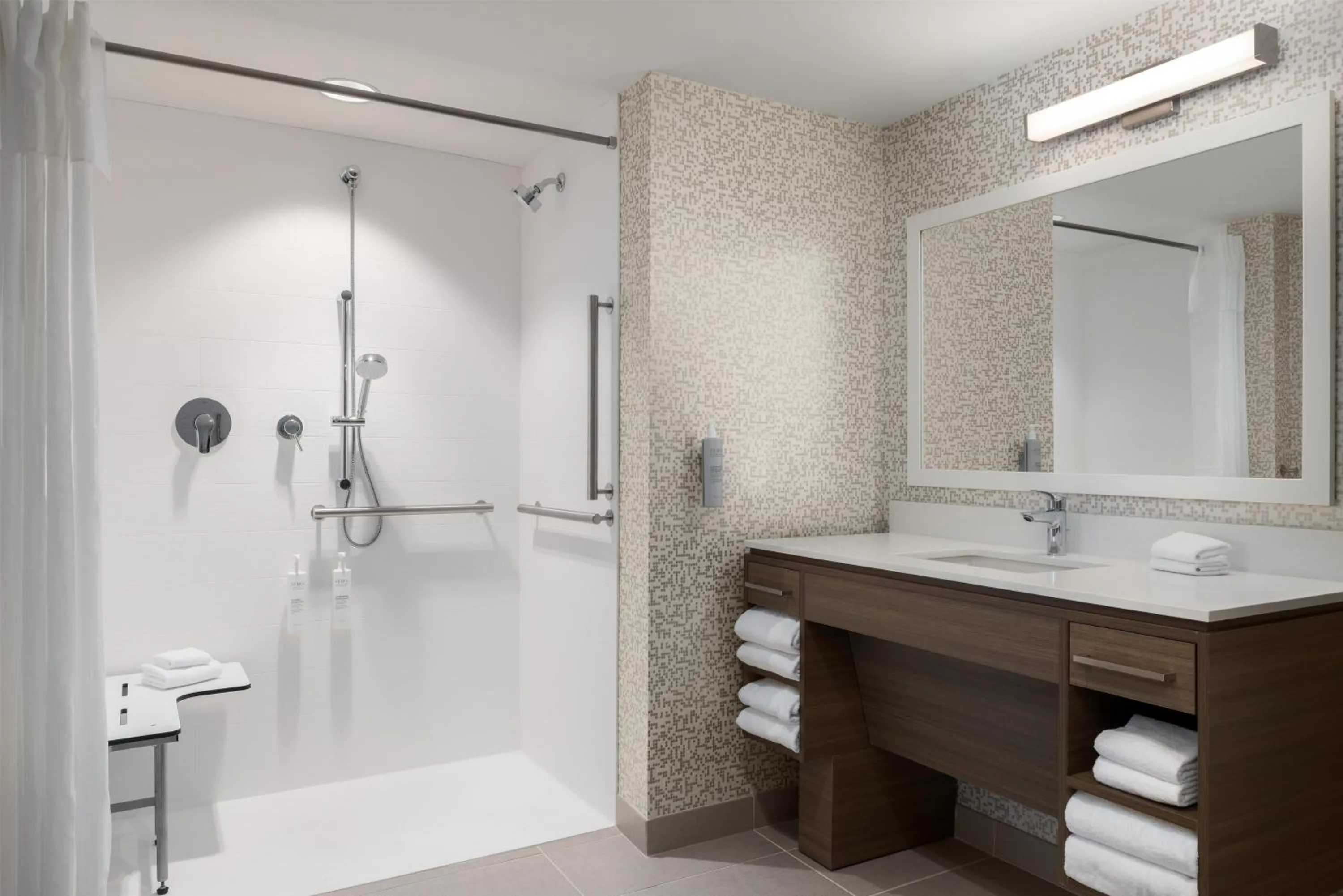 Bathroom in Home2 Suites By Hilton Virginia Beach Princess Anne