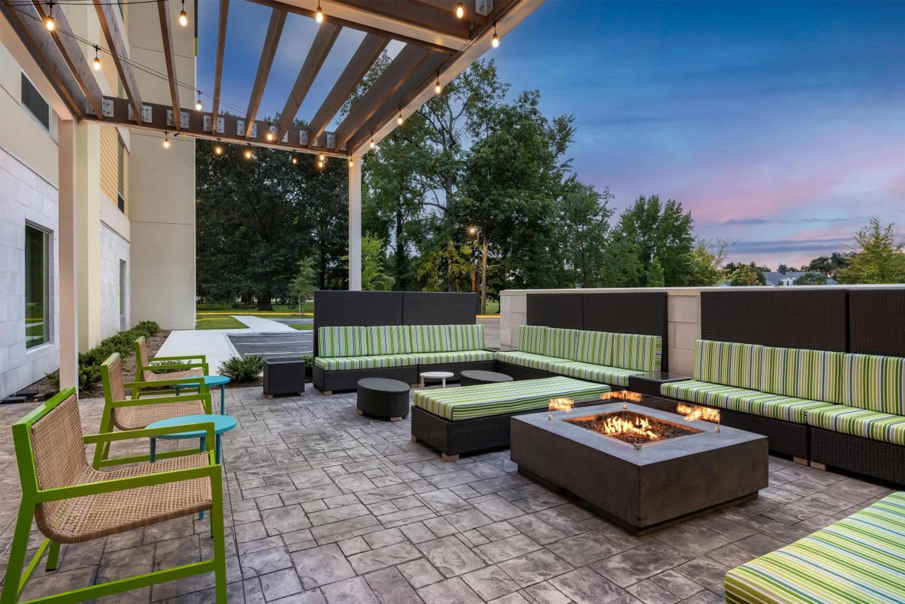 Patio in Home2 Suites By Hilton Virginia Beach Princess Anne