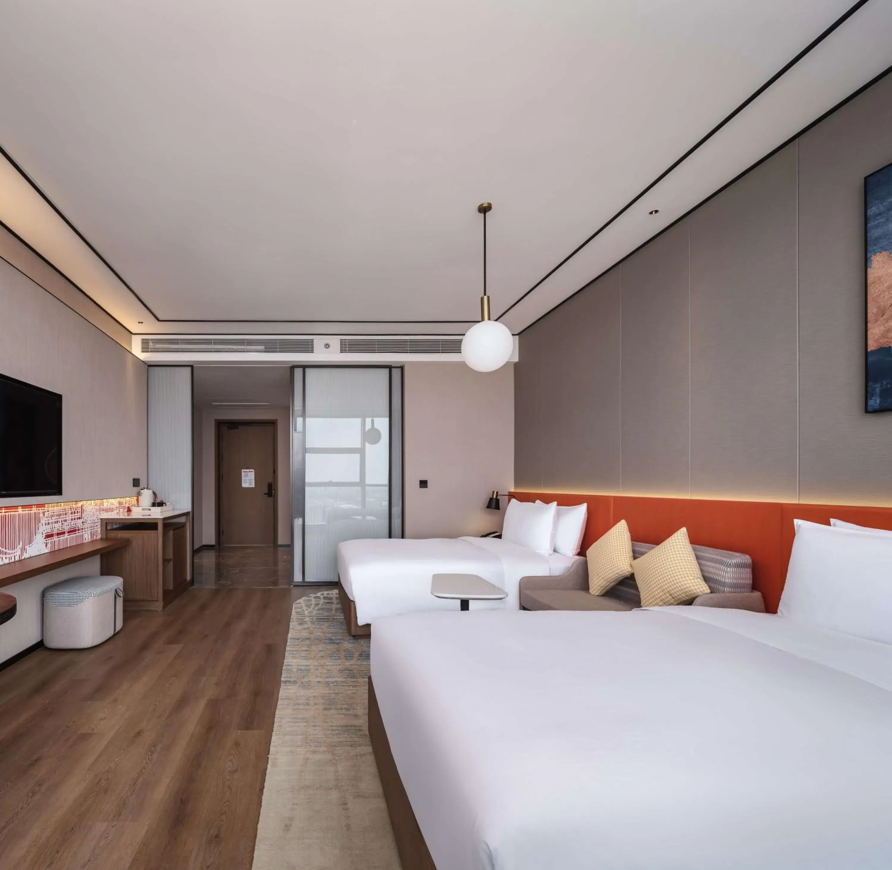 Deluxe Twin Room in Hilton Garden Inn Taiyuan Binhe Deluxe Twin Room in Hilton Garden Inn Taiyuan Binhe