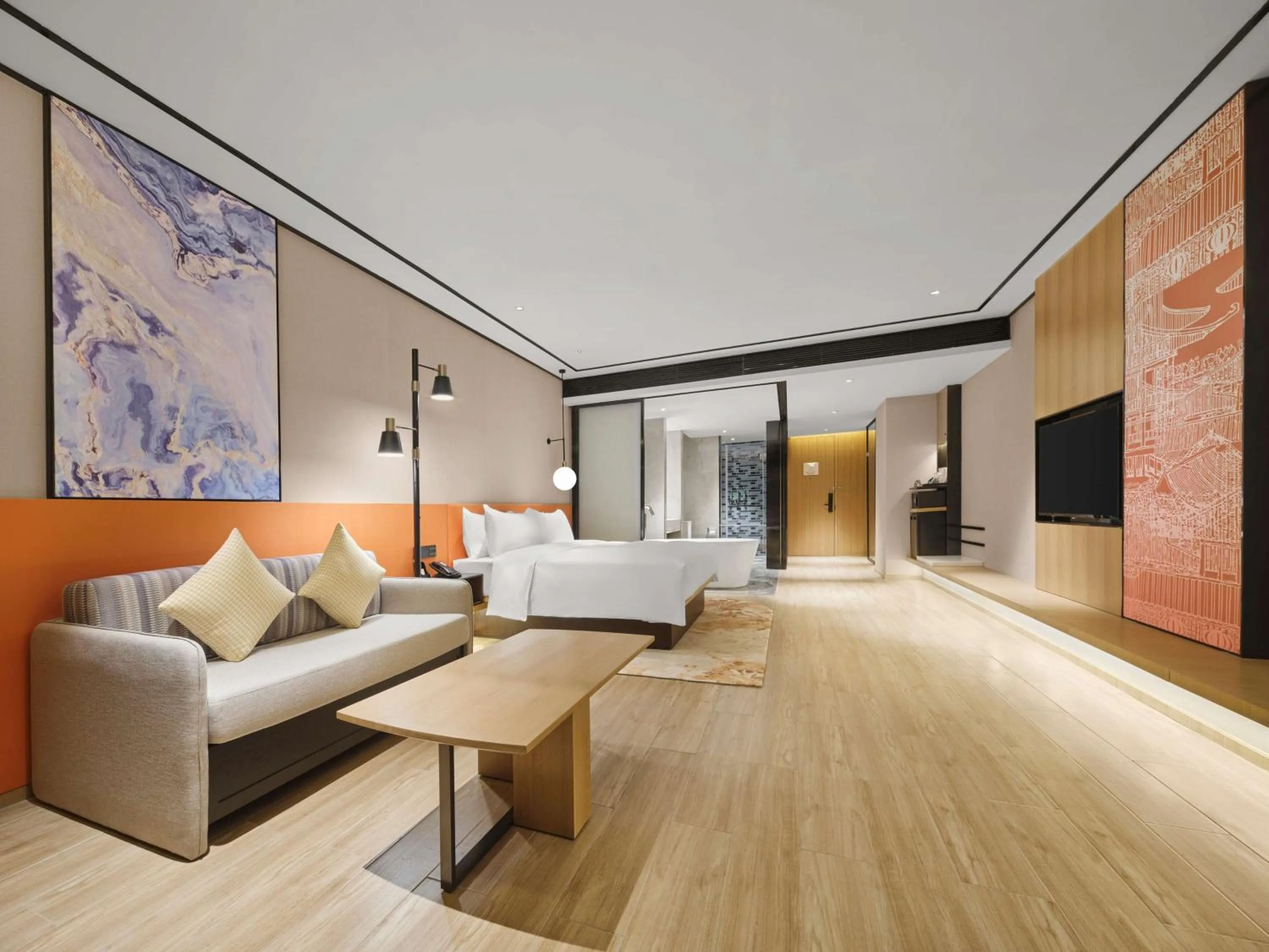 Living room in Hilton Garden Inn Jinzhong Yuci