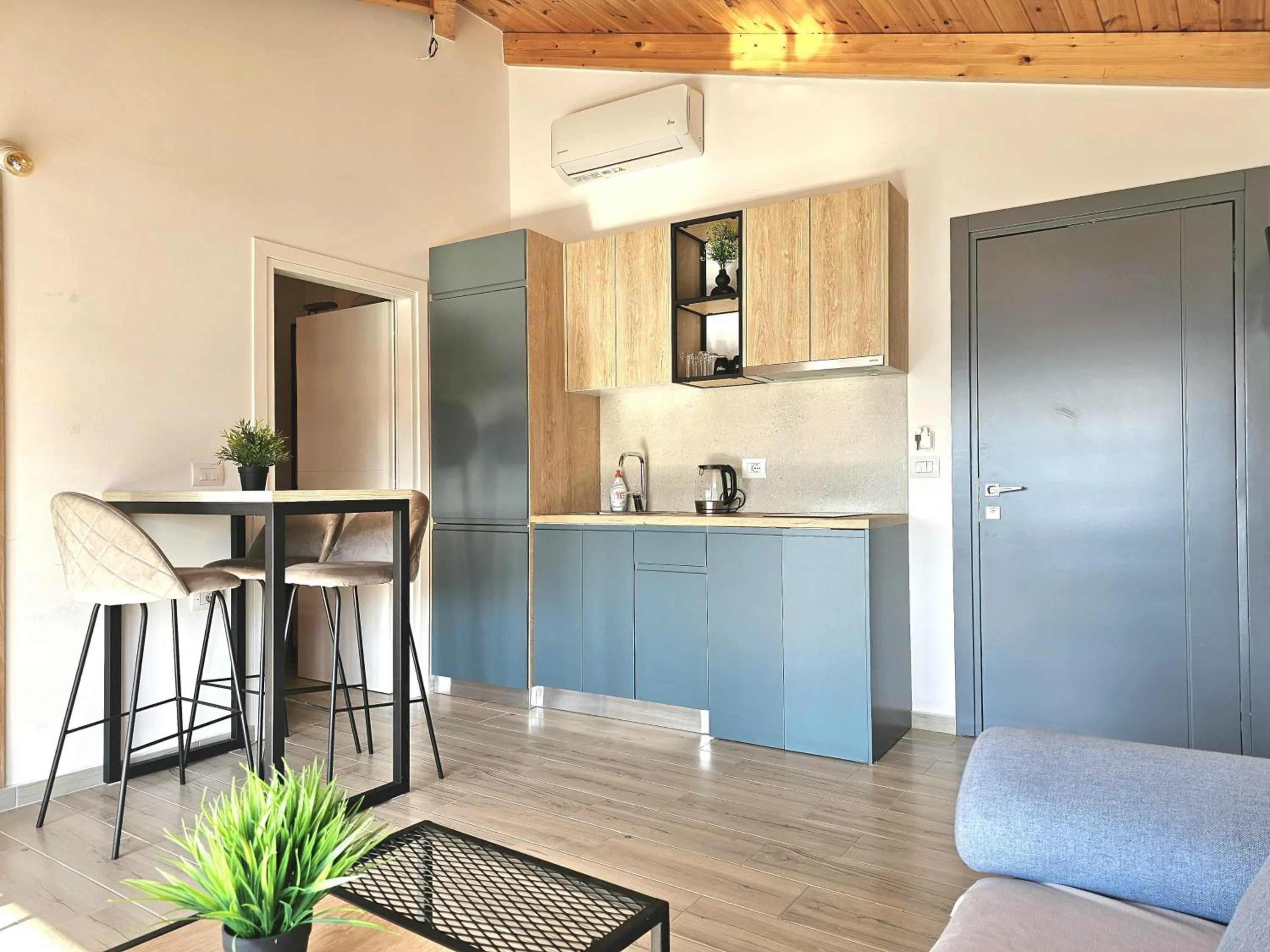 Kitchen or kitchenette in Villa Arta Apartments