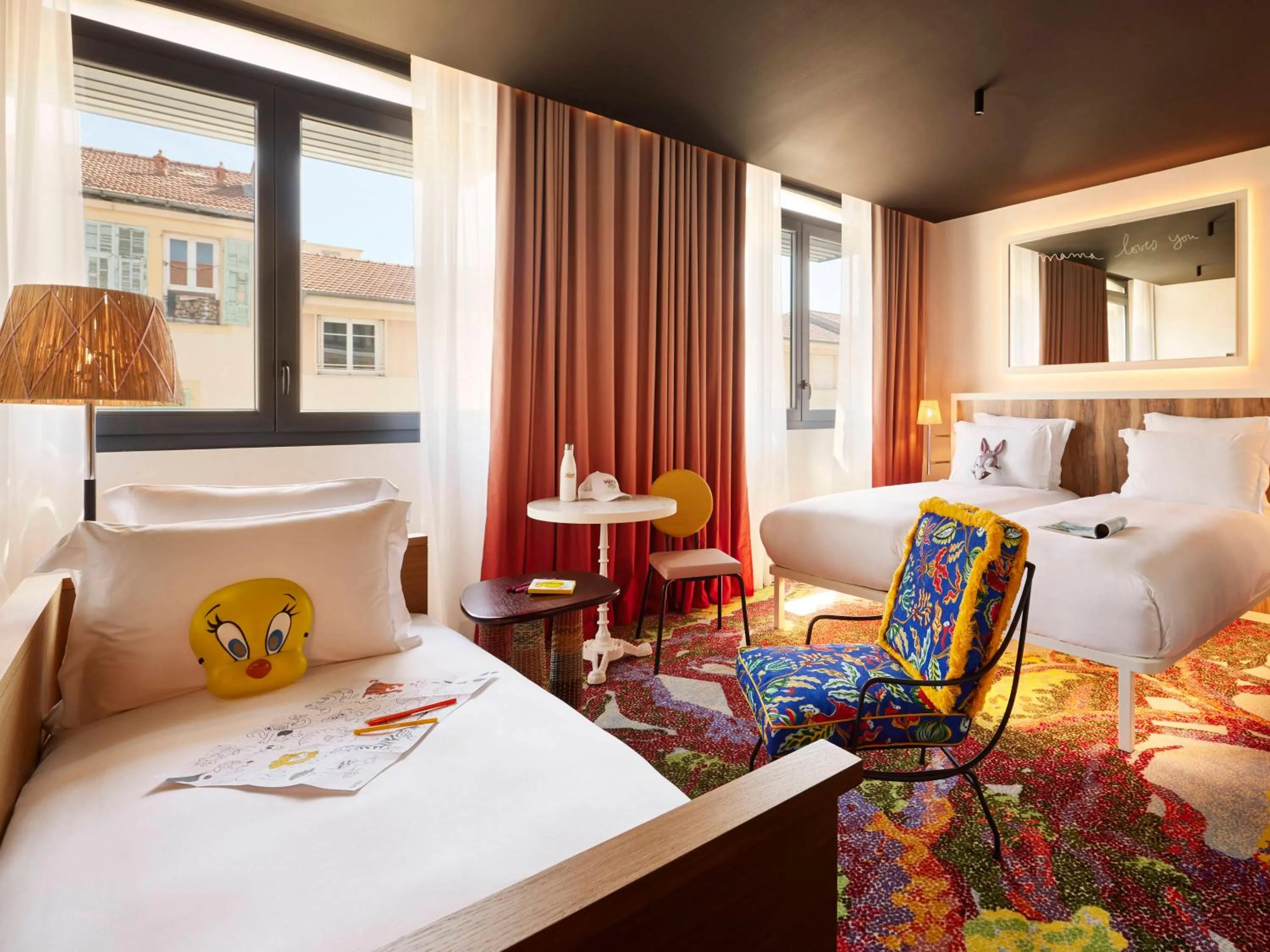 Bed in Mama Shelter Nice